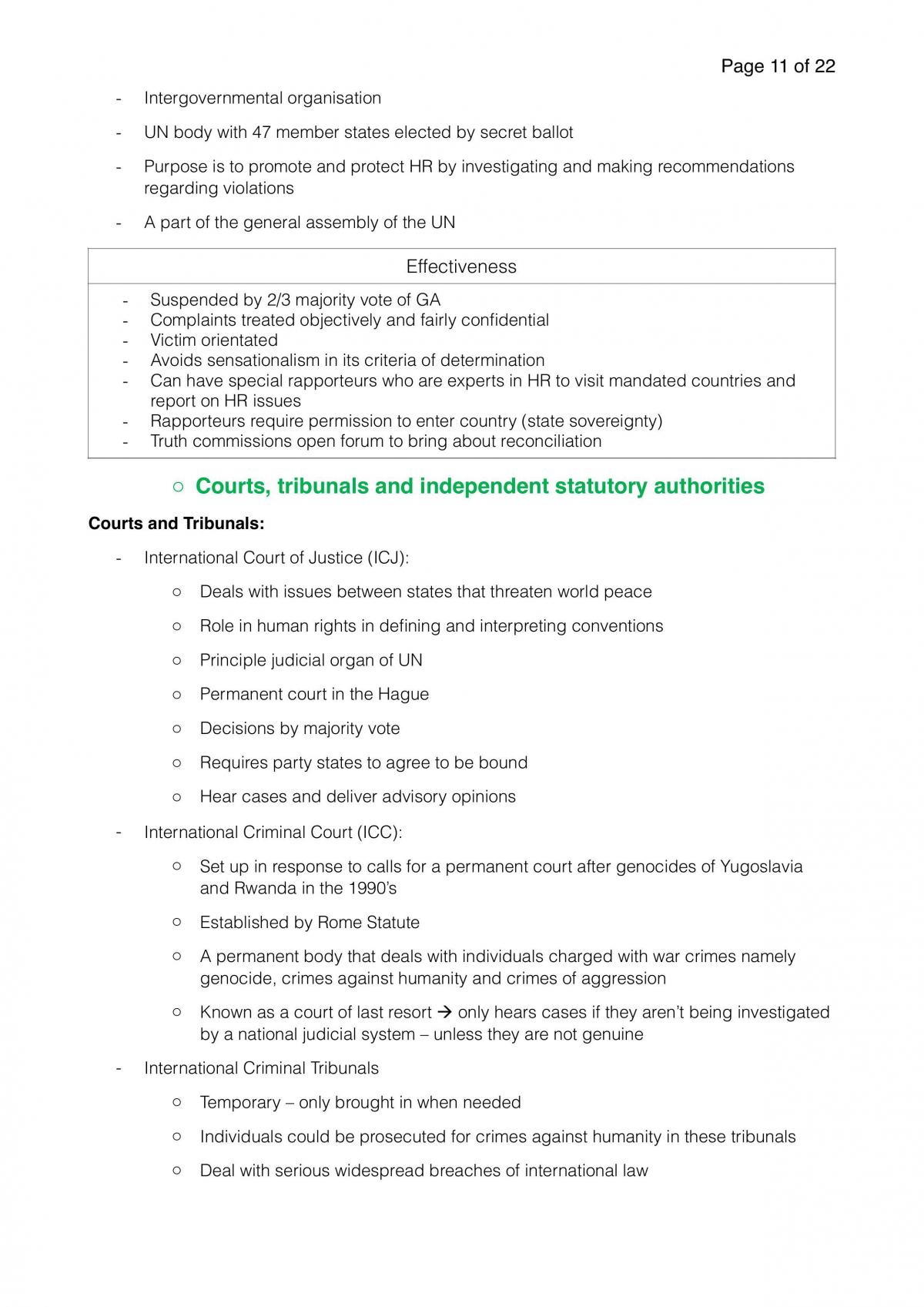 Human Rights - Complete Notes on Syllabus  - Page 11