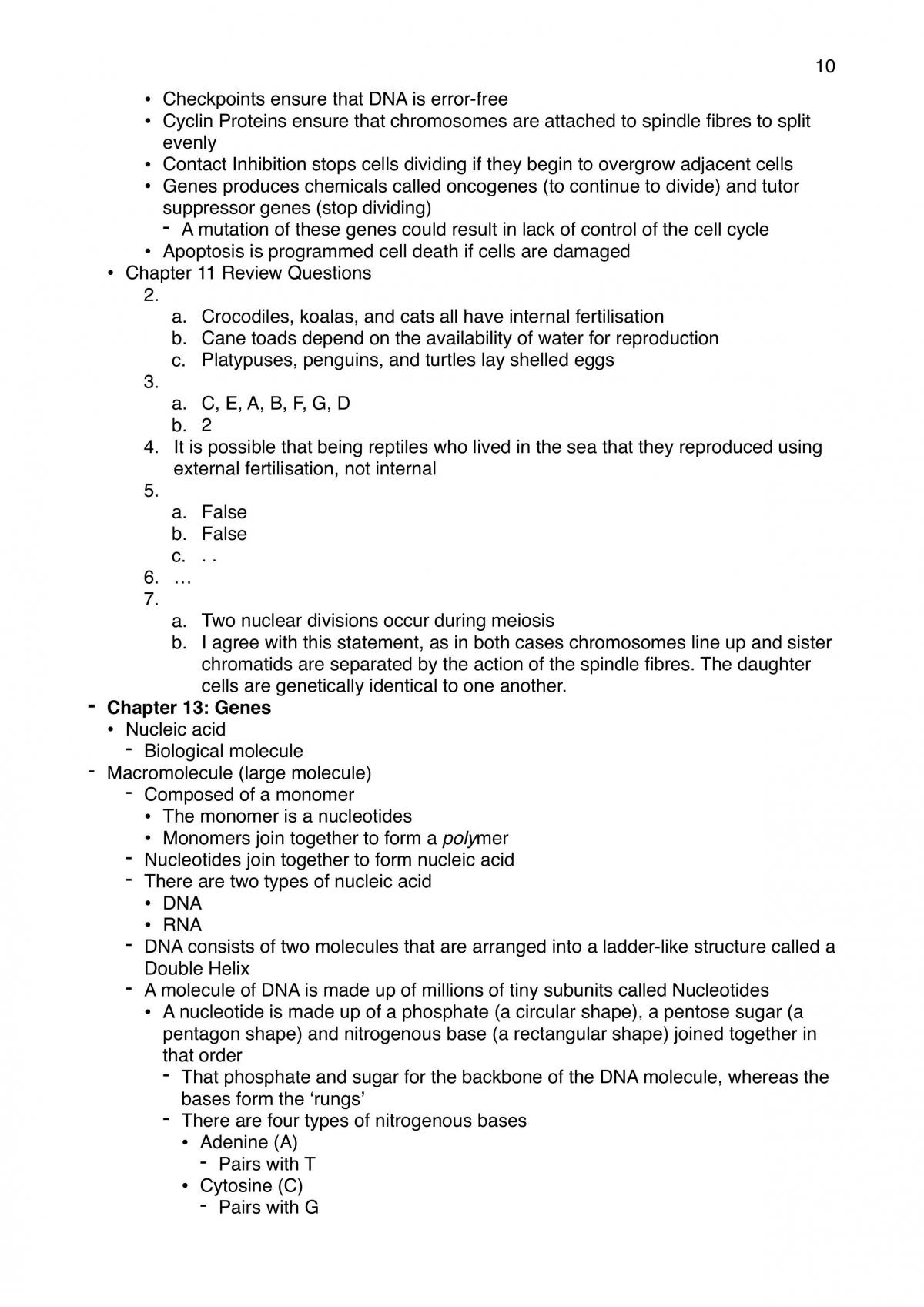 Biology Unit Two Notes - Page 10