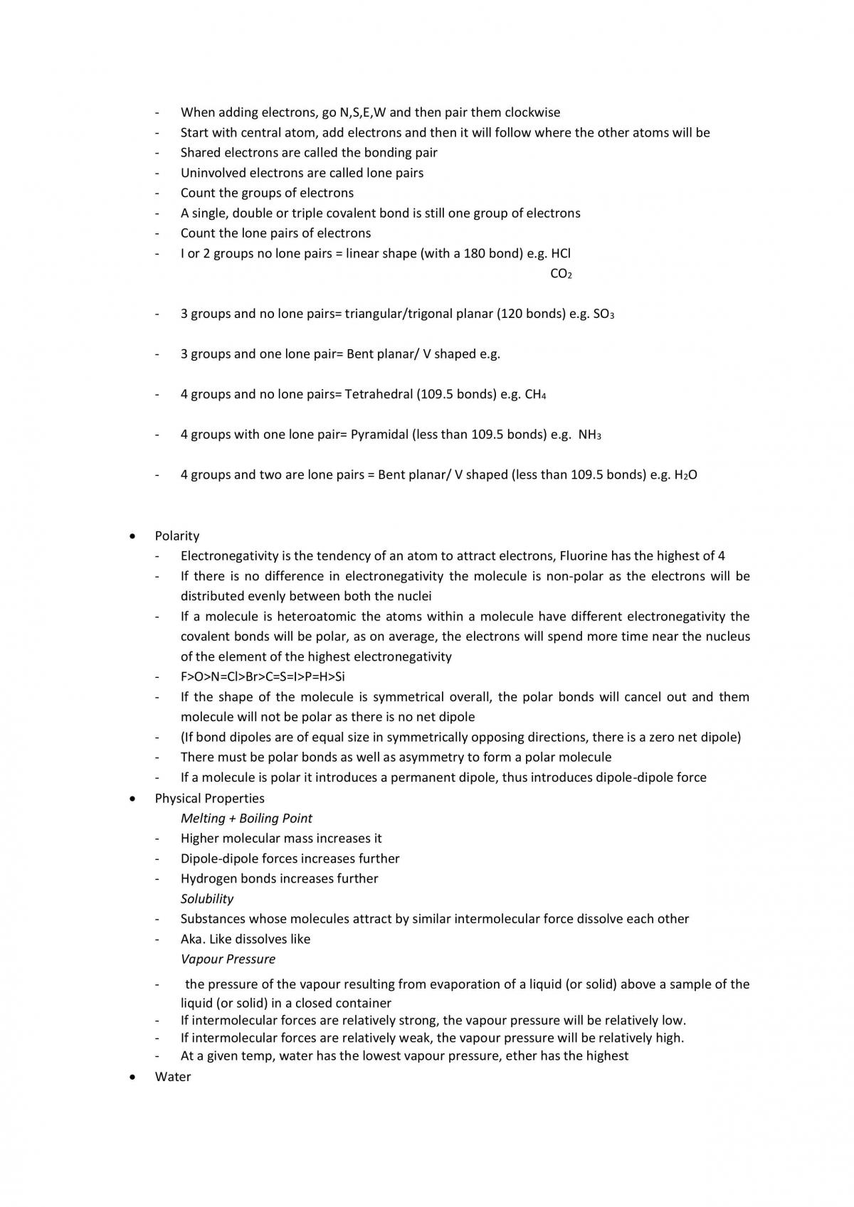 Chemistry Year 11 Notes  - Page 12
