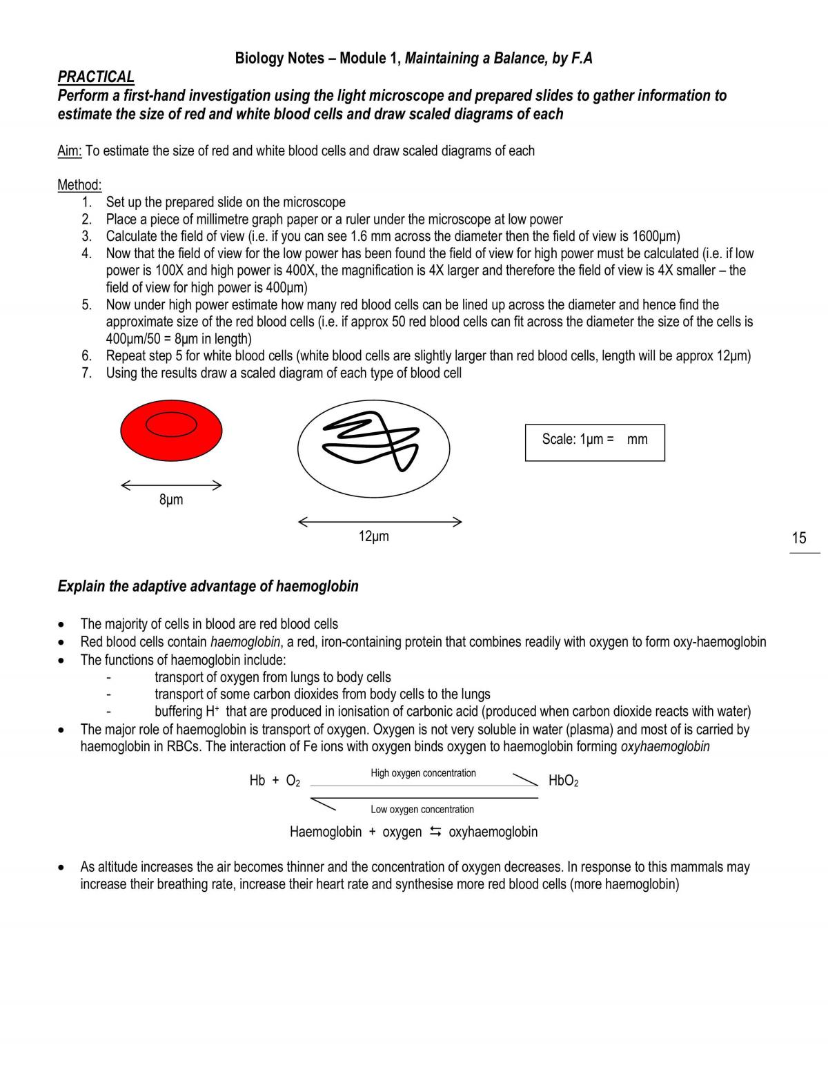Maintaining a Balance Topic Summary - Page 15