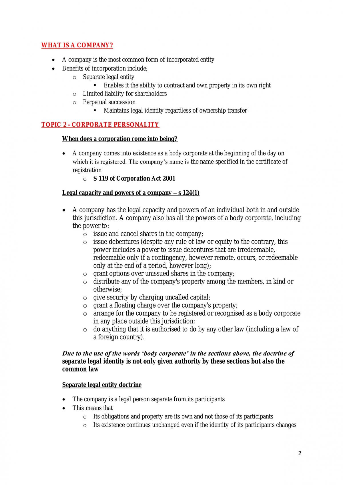Business Organisations - Page 2