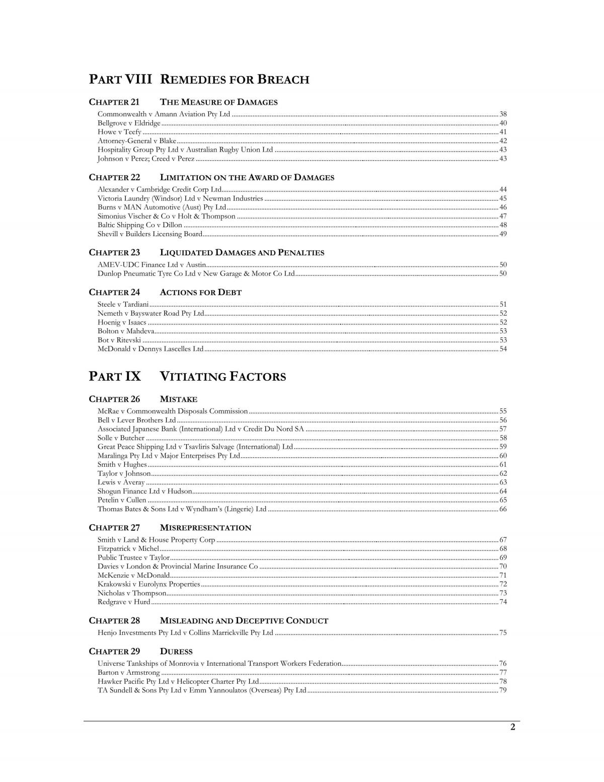 CONTRACT CASE SUMMARY NOTE - Page 2