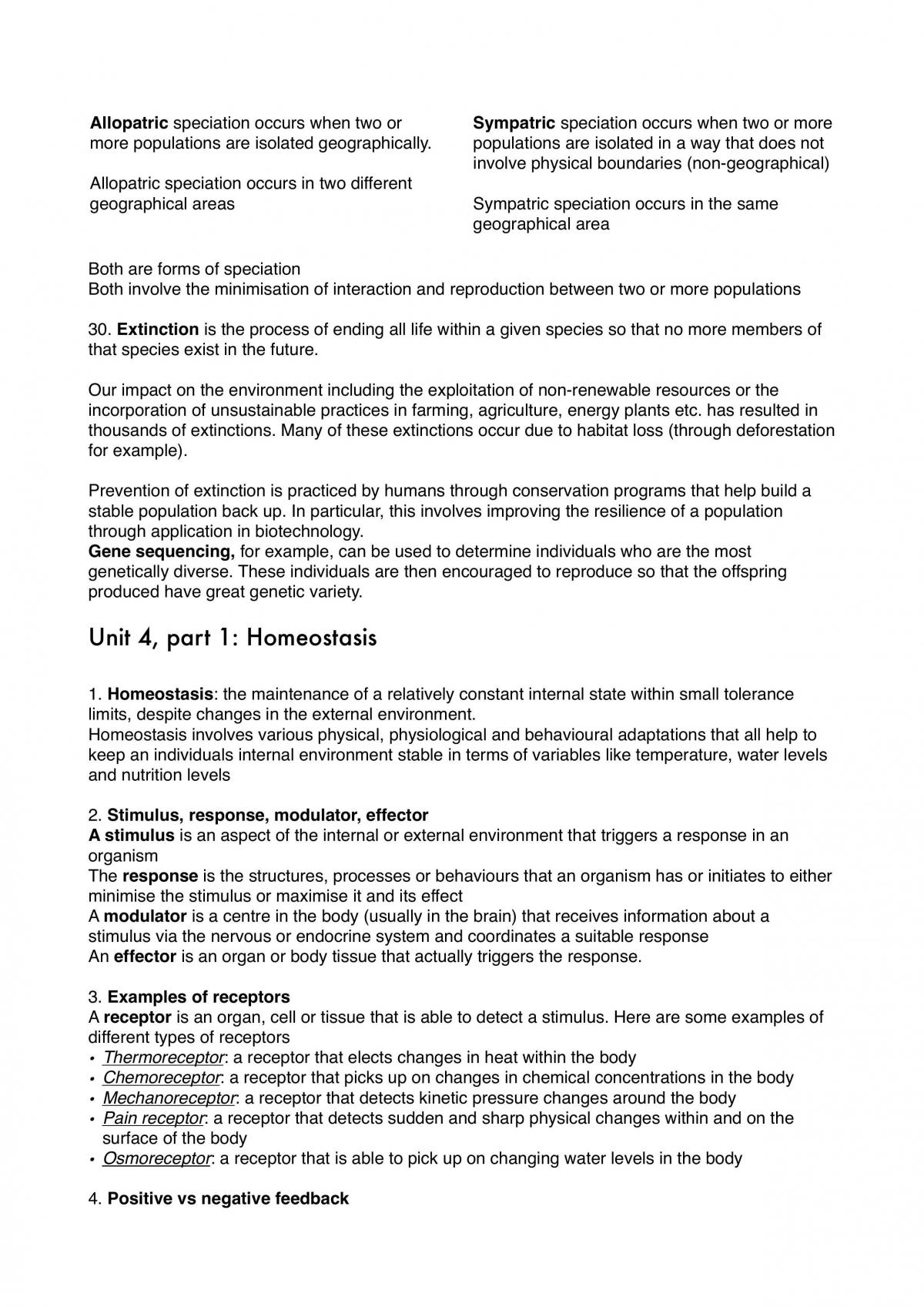 WACE Biology Unit 3 & 4 Summary Notes - Page 17