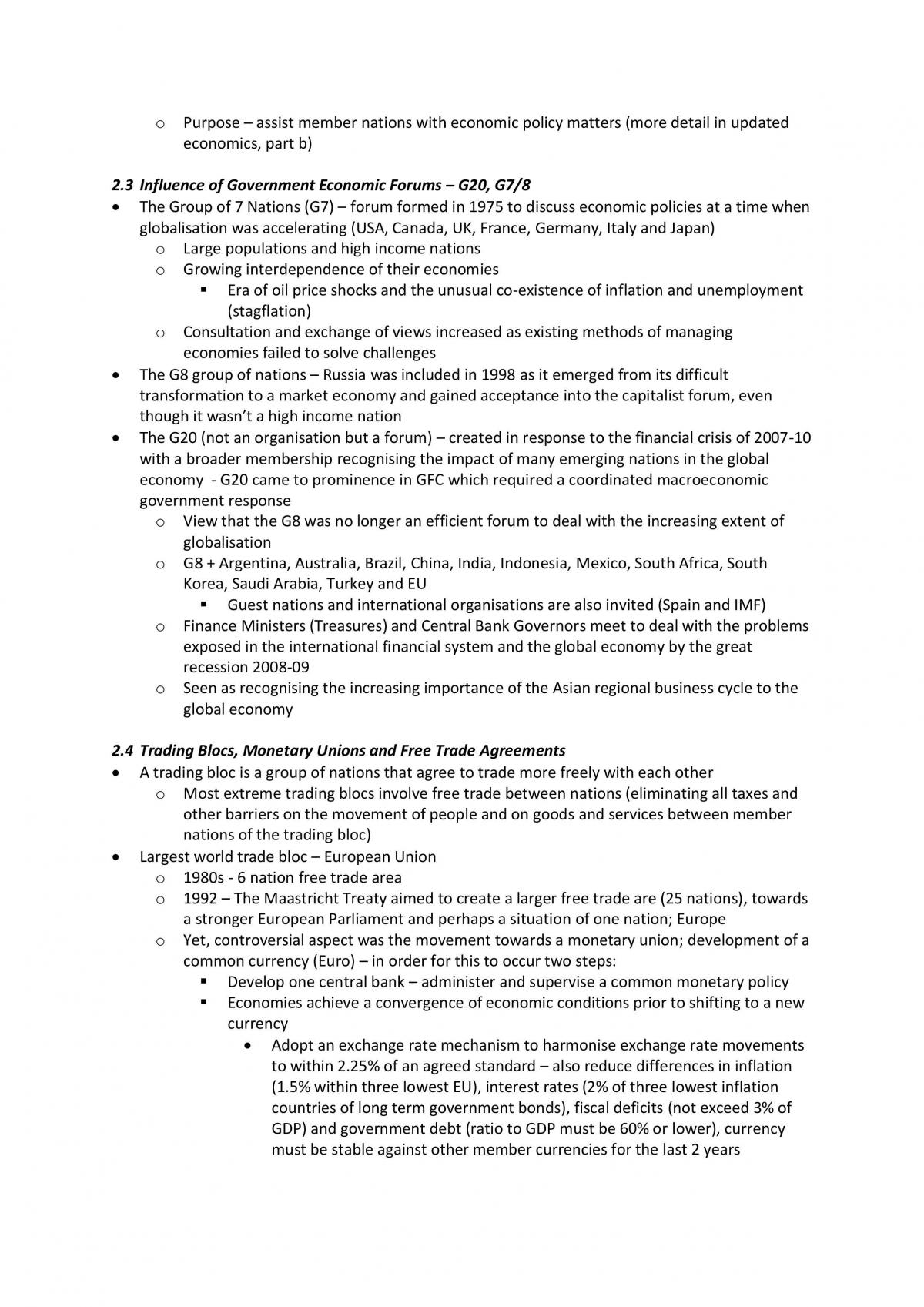 Topic 1 Global Economy Study Notes - Page 11