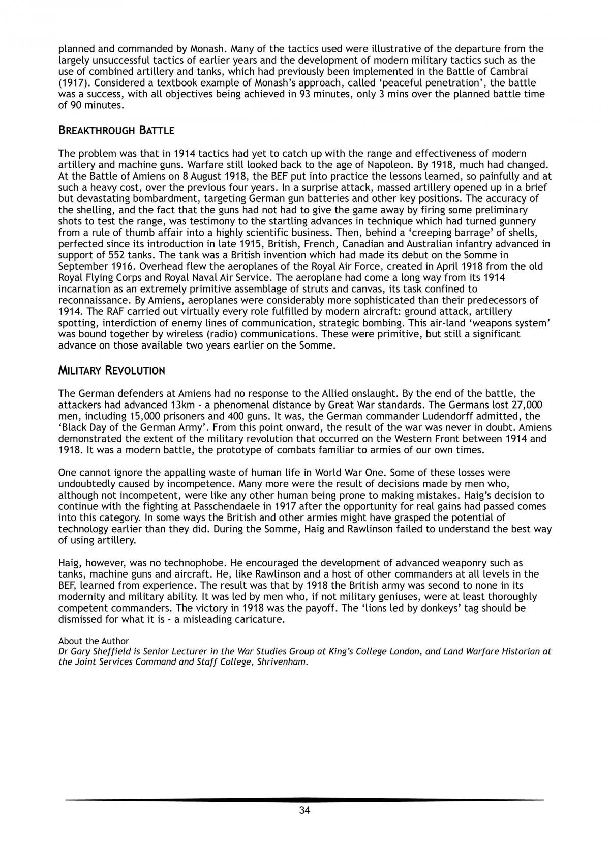 Complete Notes for War on the Western Front  - Page 34