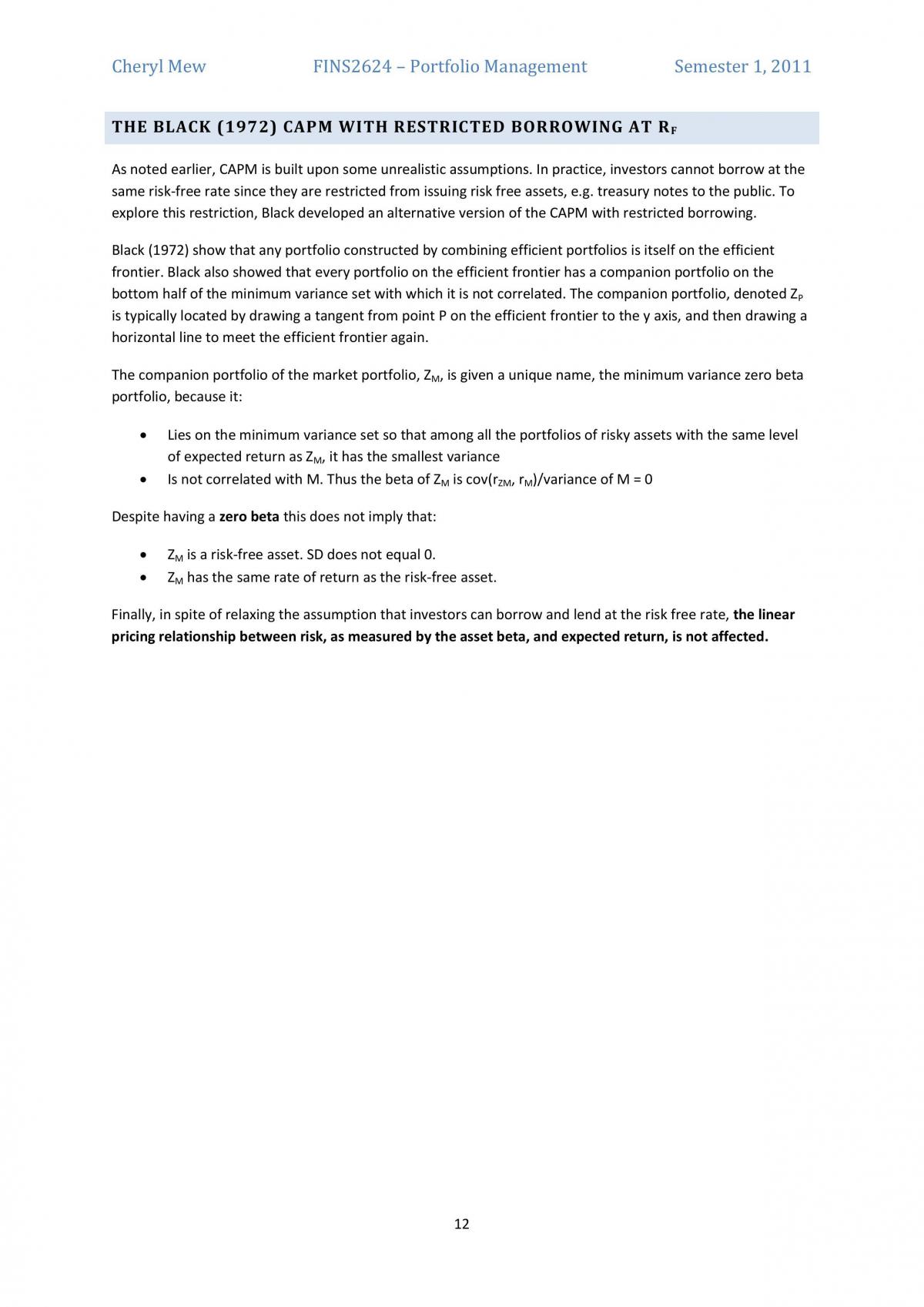 FINS2624 Study notes - Page 24