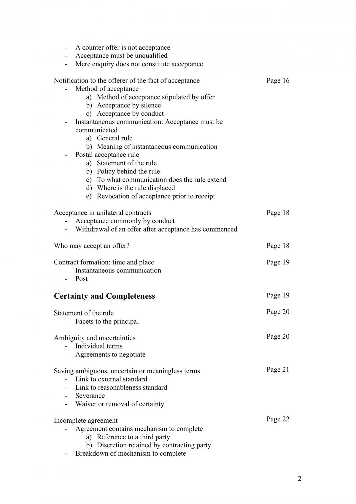 Complete Detailed Notes for Contracts I - Page 2