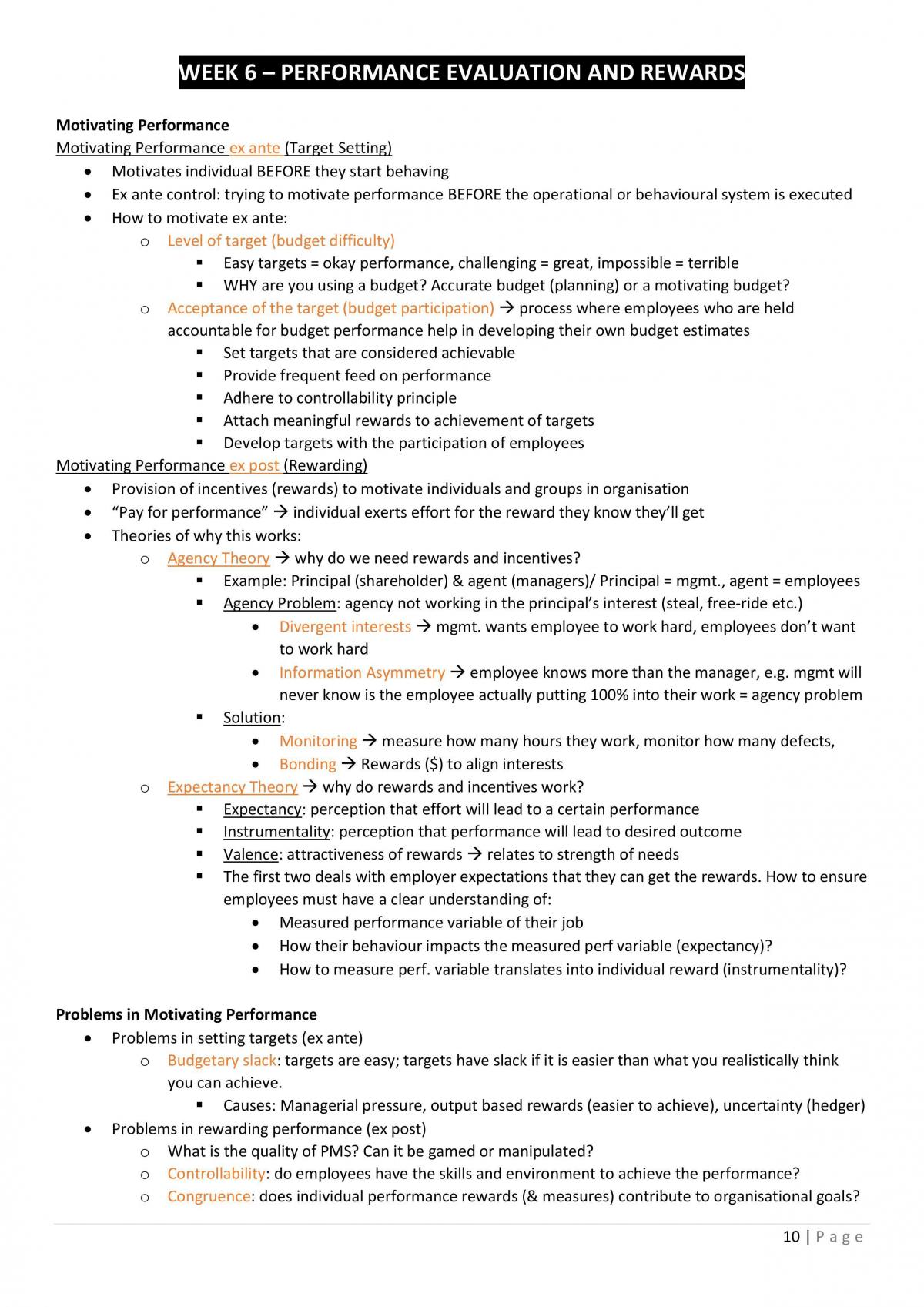 Management Decisions and Control Notes - Page 10