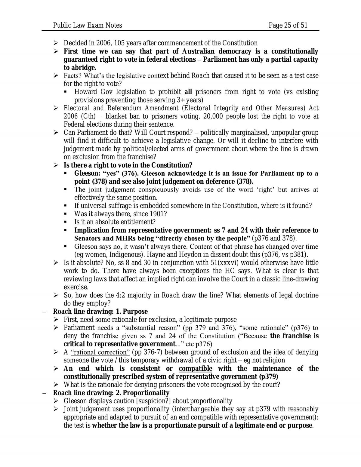 Public Law Exam Notes - Page 25