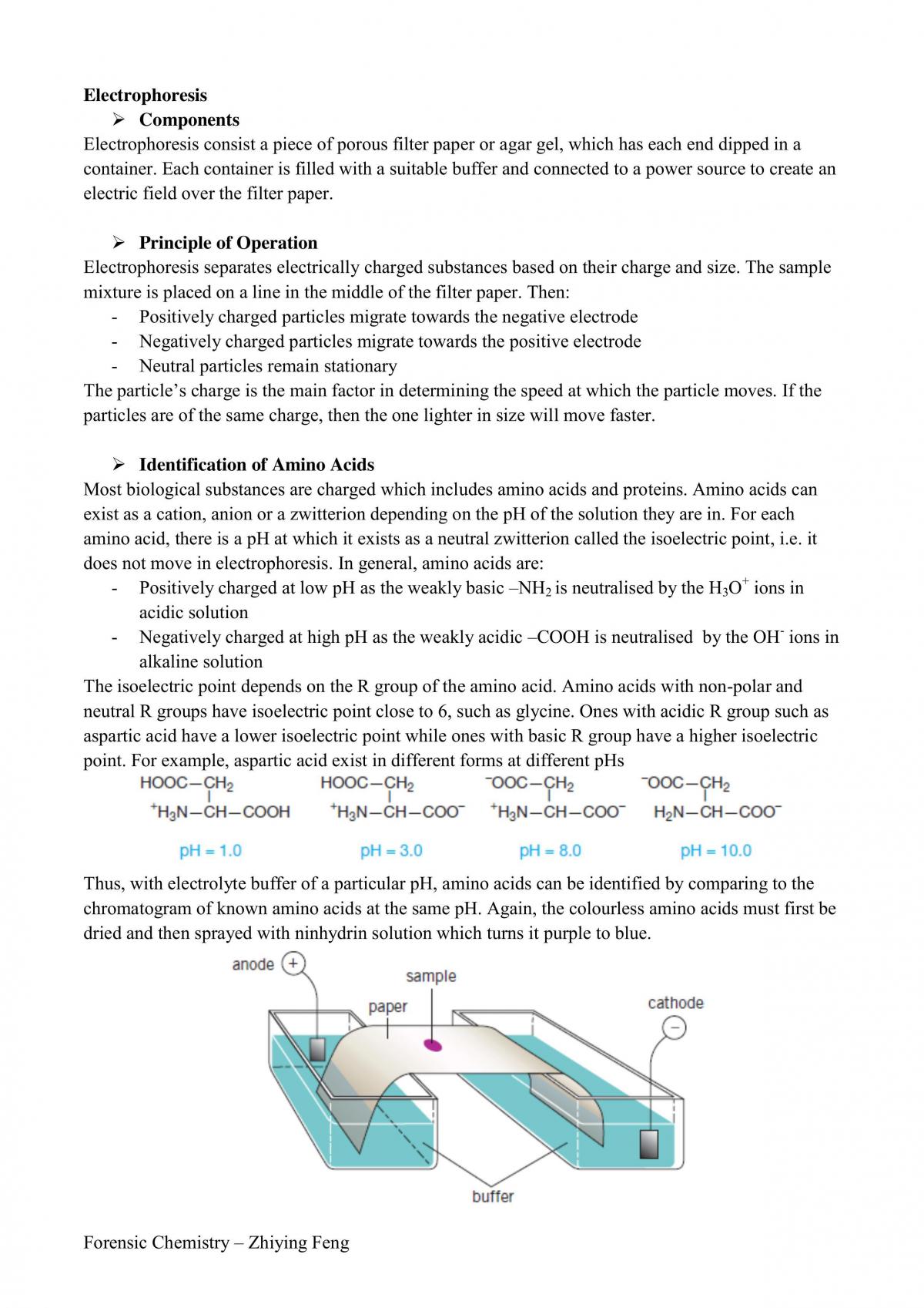 HSC Forensic Chemistry Notes - Page 14
