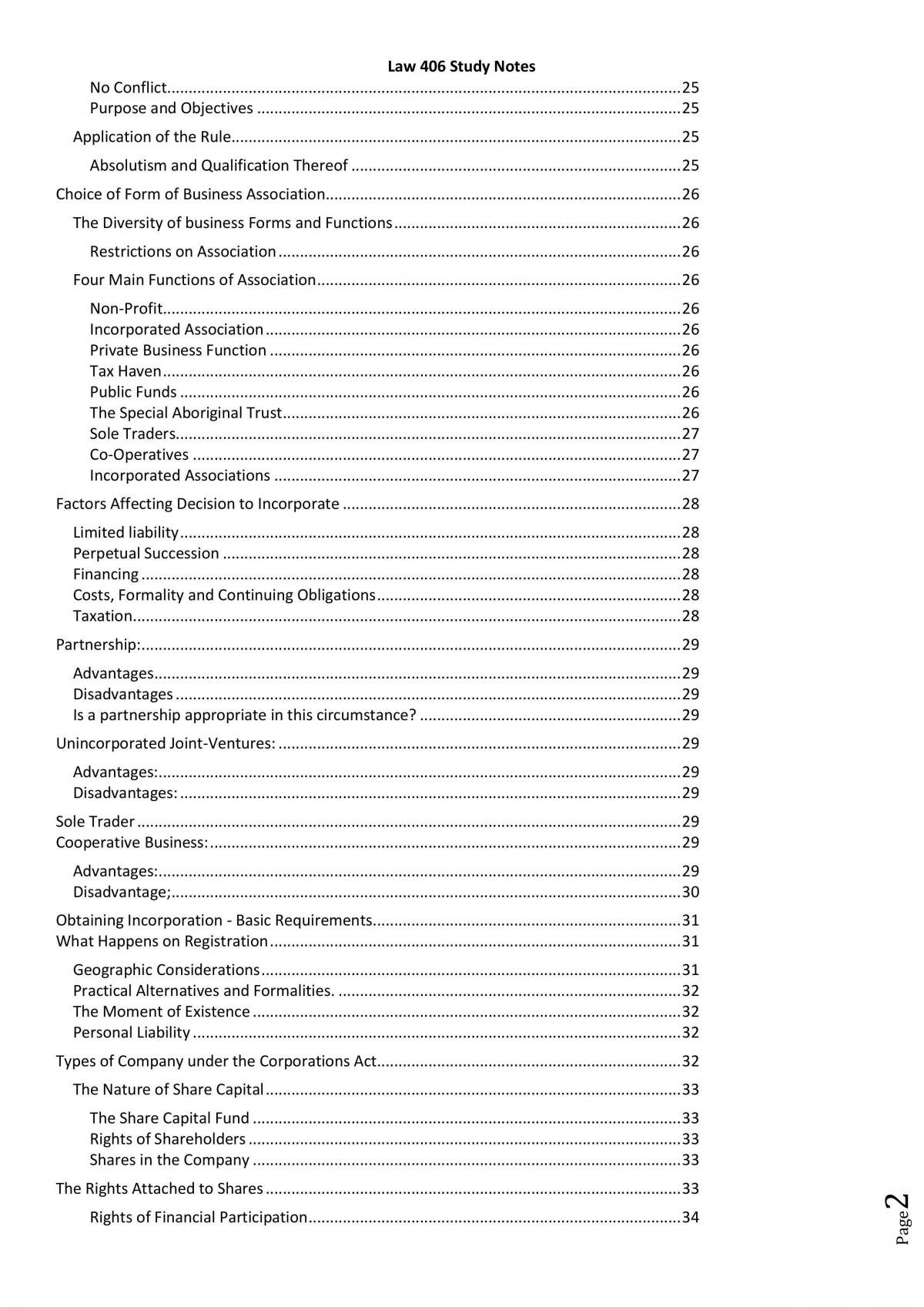 Exam Notes - Page 2