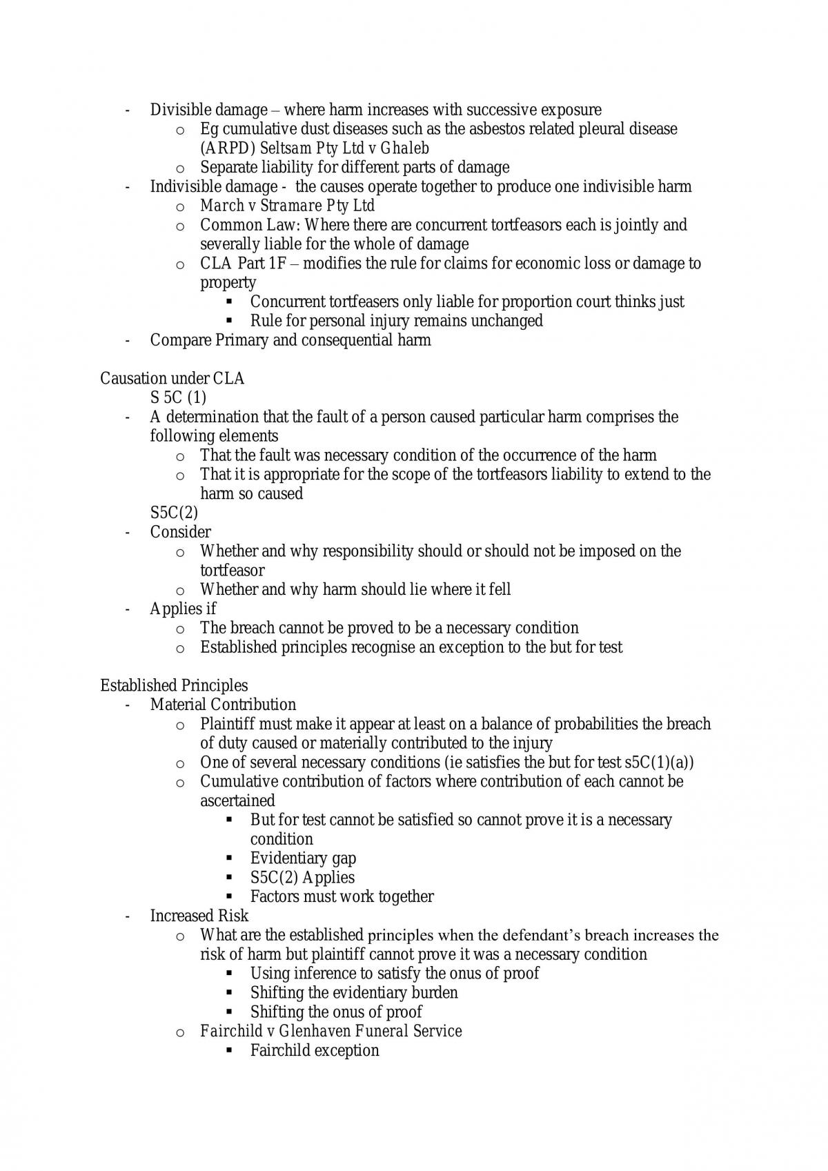 Torts 1 Notes - Page 10