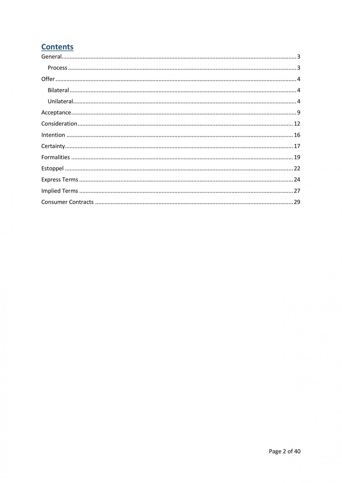 Contract Law A - full notes - Page 2