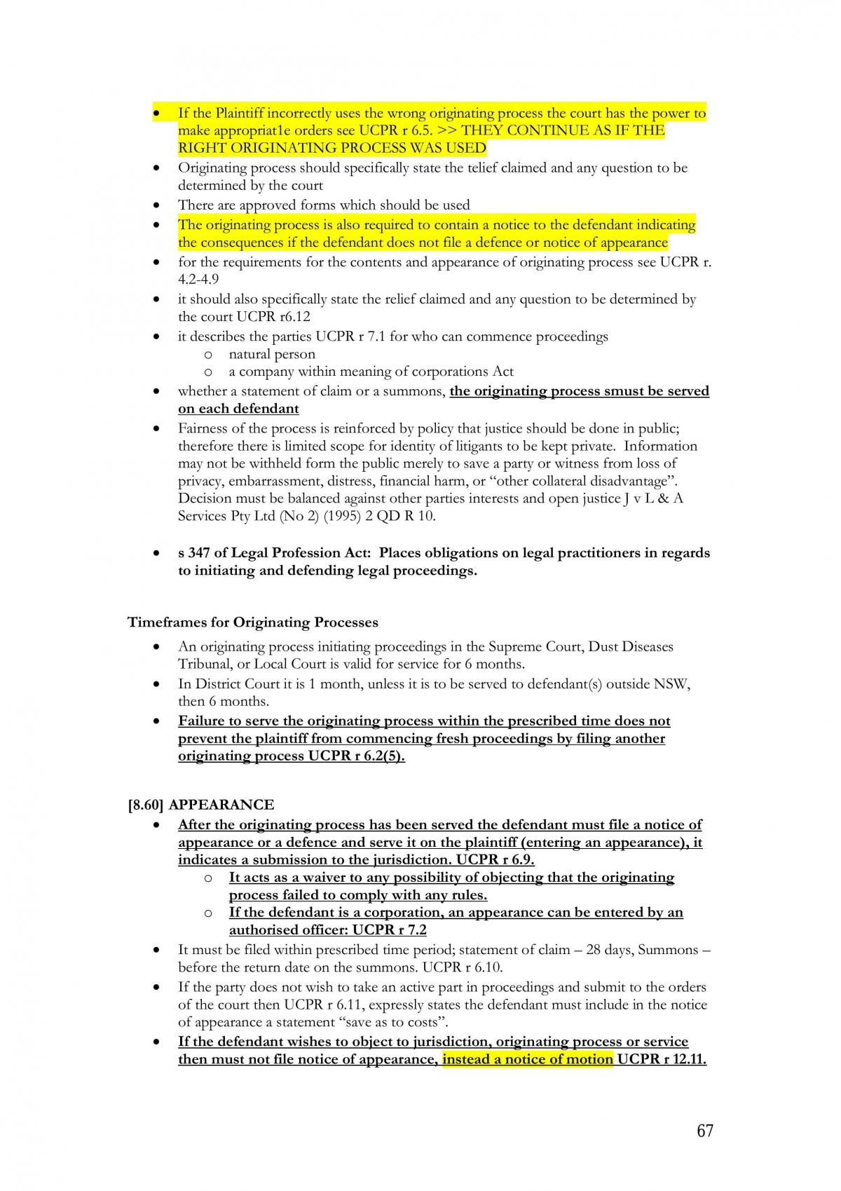 Civil Procedure  - Page 67