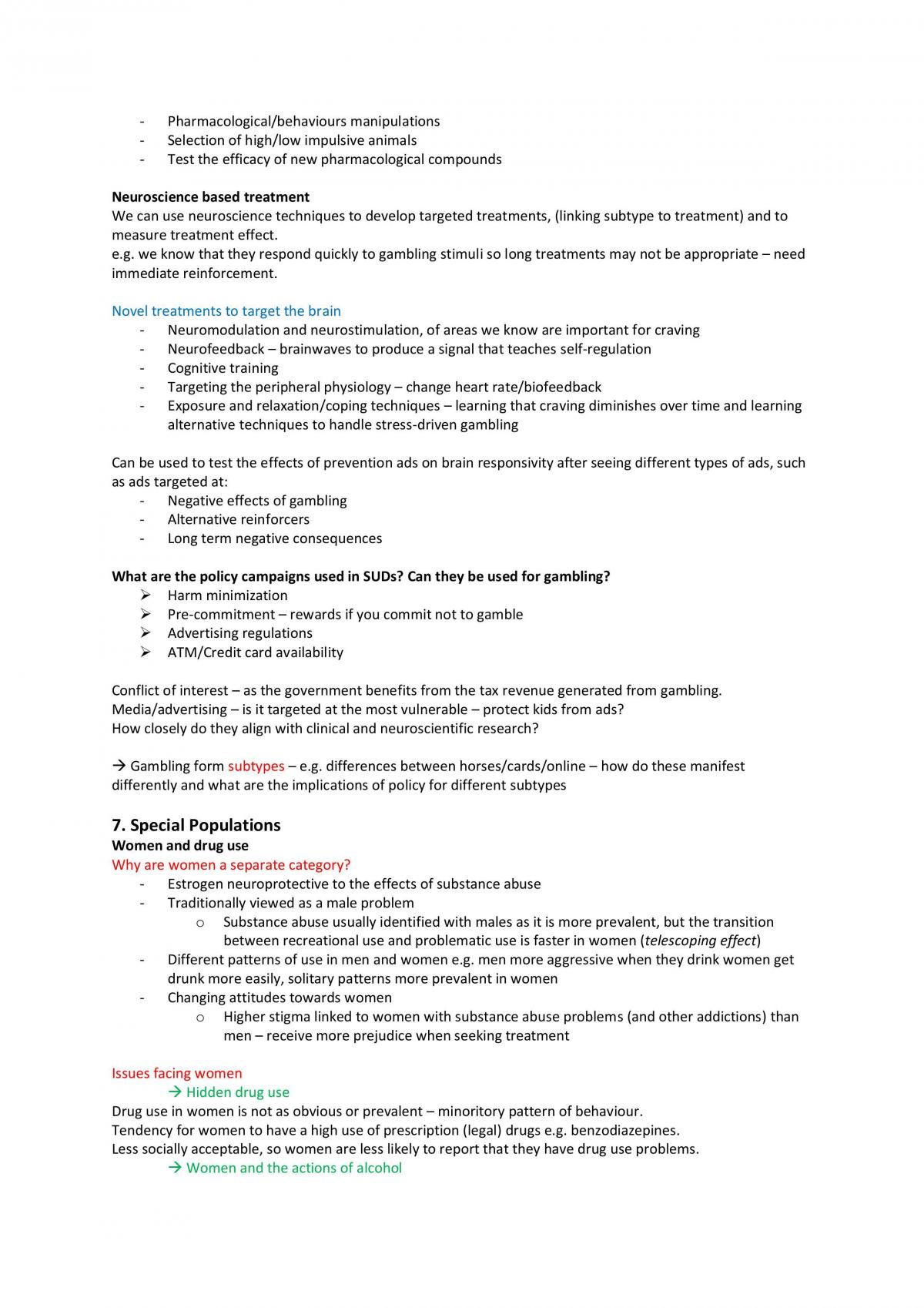 Addiction Studies Notes - Page 21