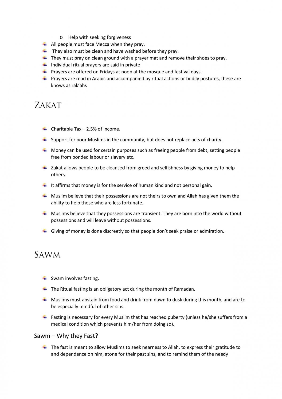 Full Islam Study Notes - Page 16
