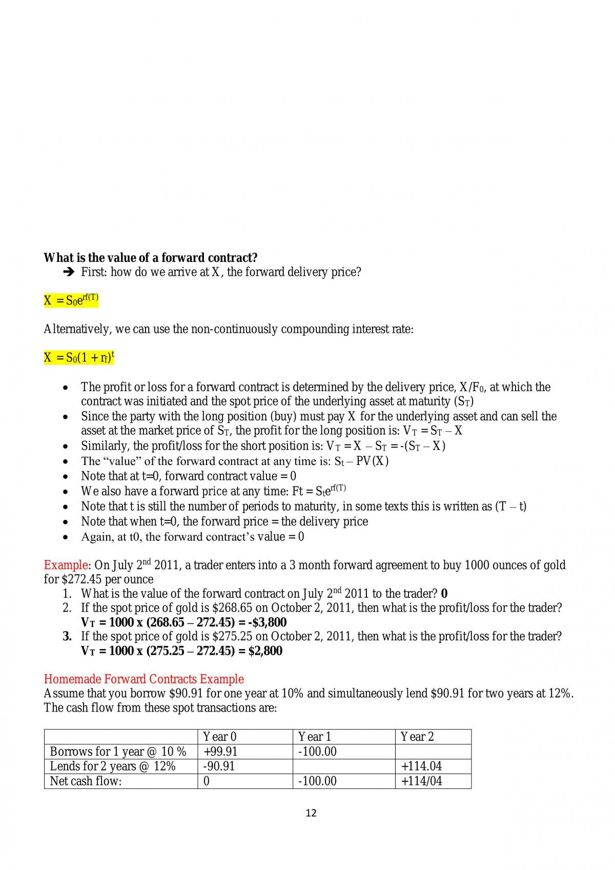 FINC2012 Mid Semester Exam Notes (Weeks 1-4) - Page 12