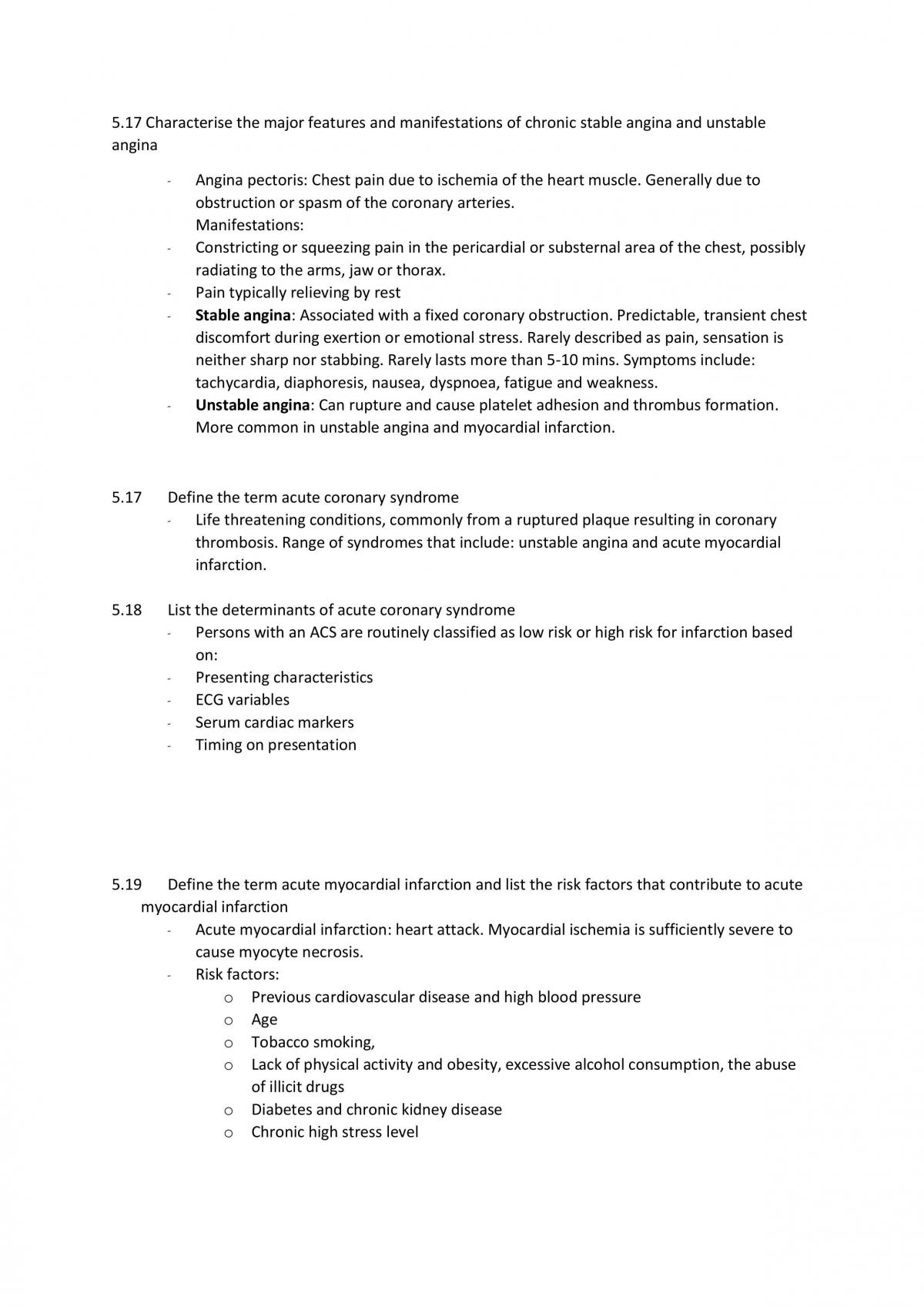 Pathophysiology for Physiotherapy Semester Notes - Page 55