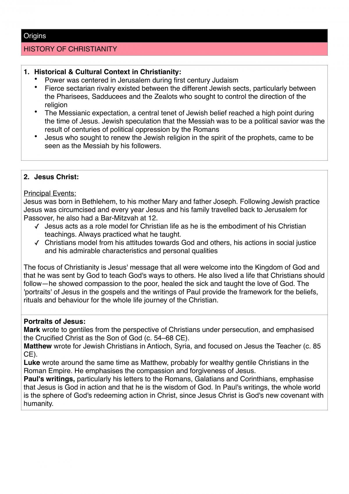Studies of Religion Preliminary Notes  - Page 16