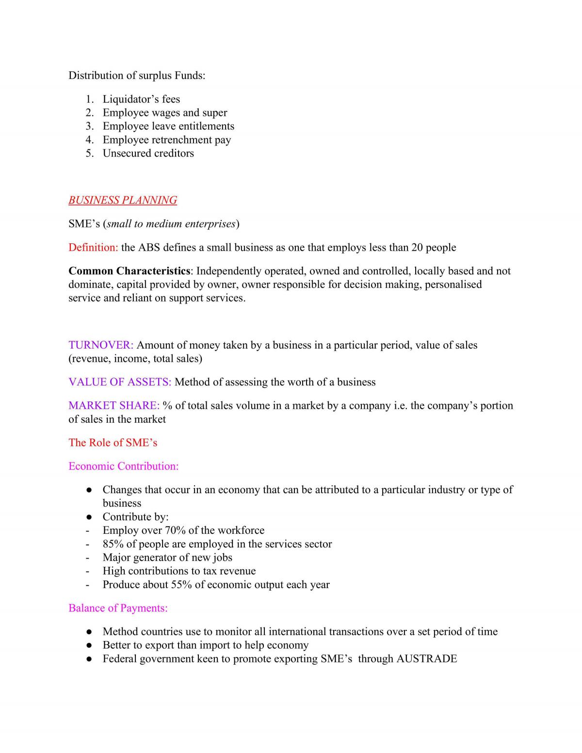 Year 11 Full Preliminary Course Notes - Business Studies - Page 18
