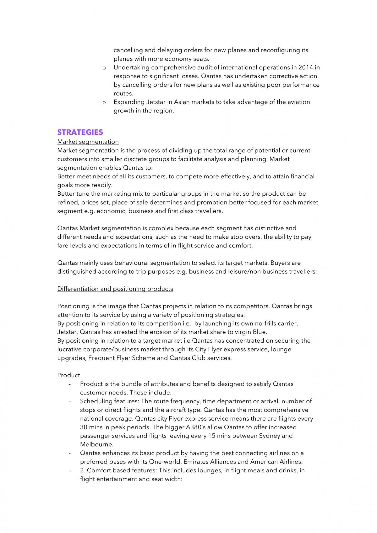 Qantas Case Study HSC 2017 - Page 14