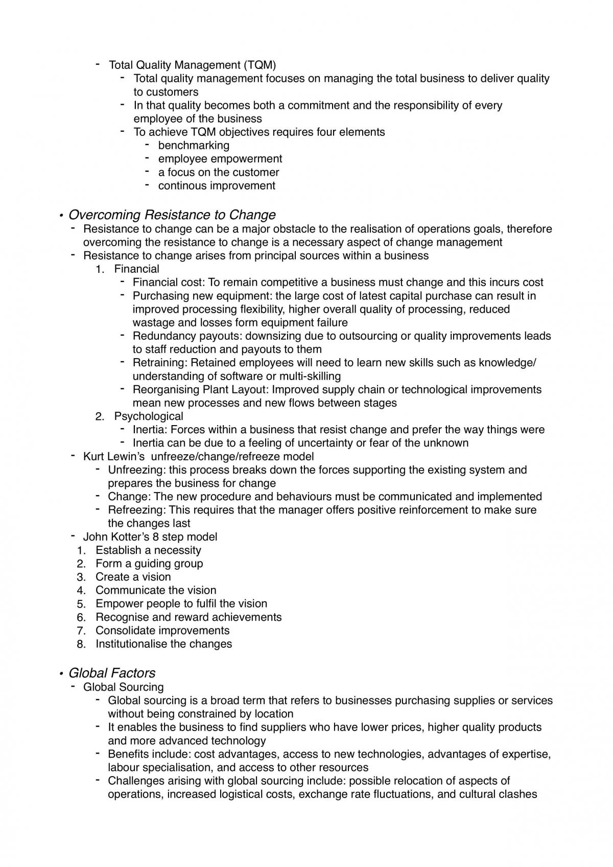 Business Studies Operations + Marketing Notes - Page 13
