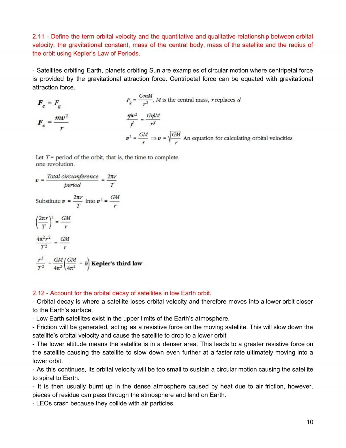 Physics Space Notes - Page 10