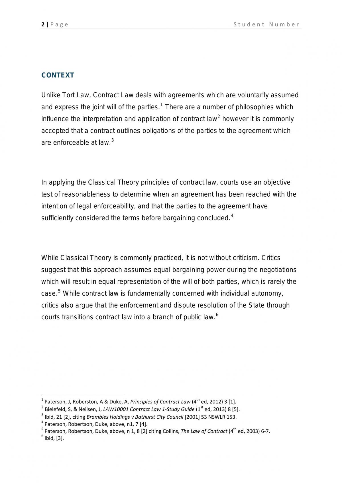 Contract Law 1 Assignment - Page 2