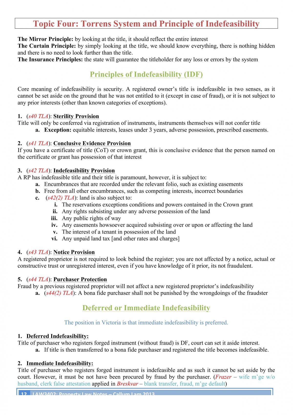Property B Exam Notes - Page 12