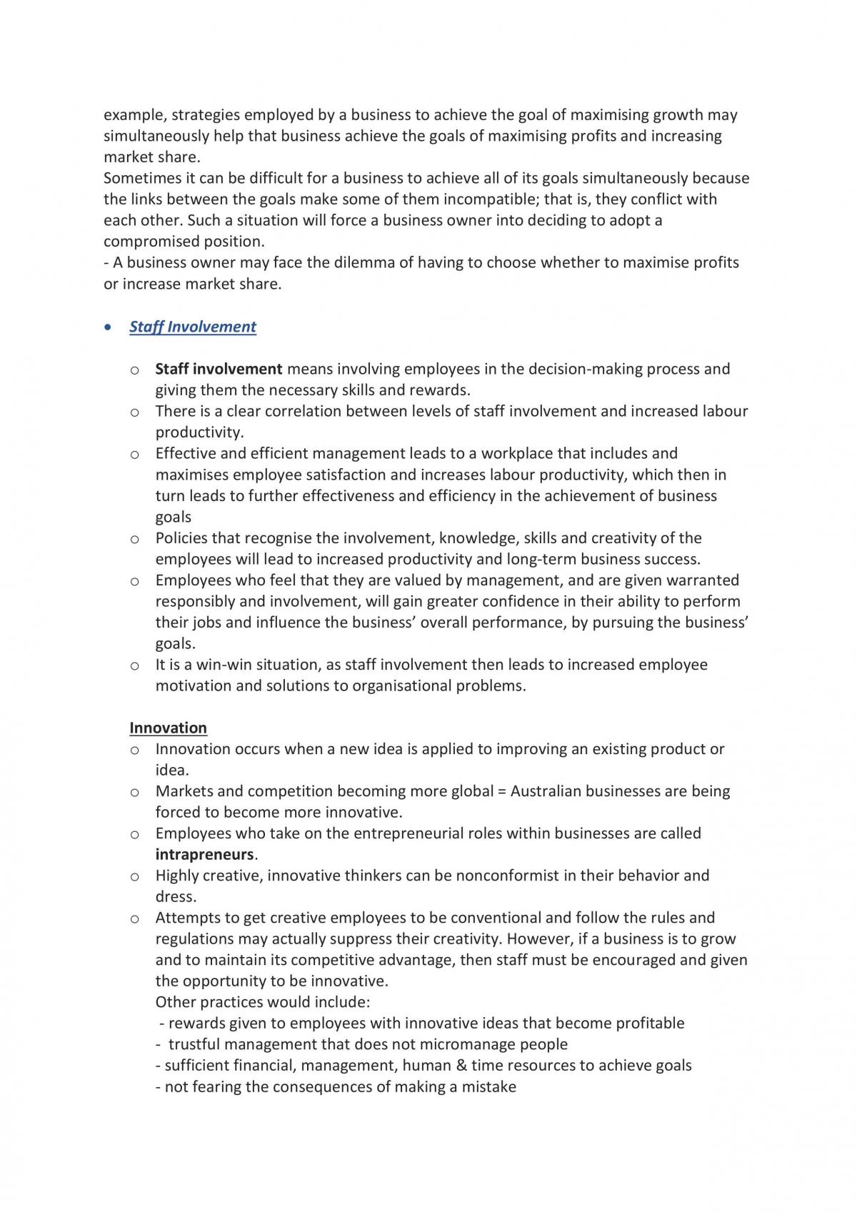 Topics 1 and 2 of Business Course Notes - Page 14