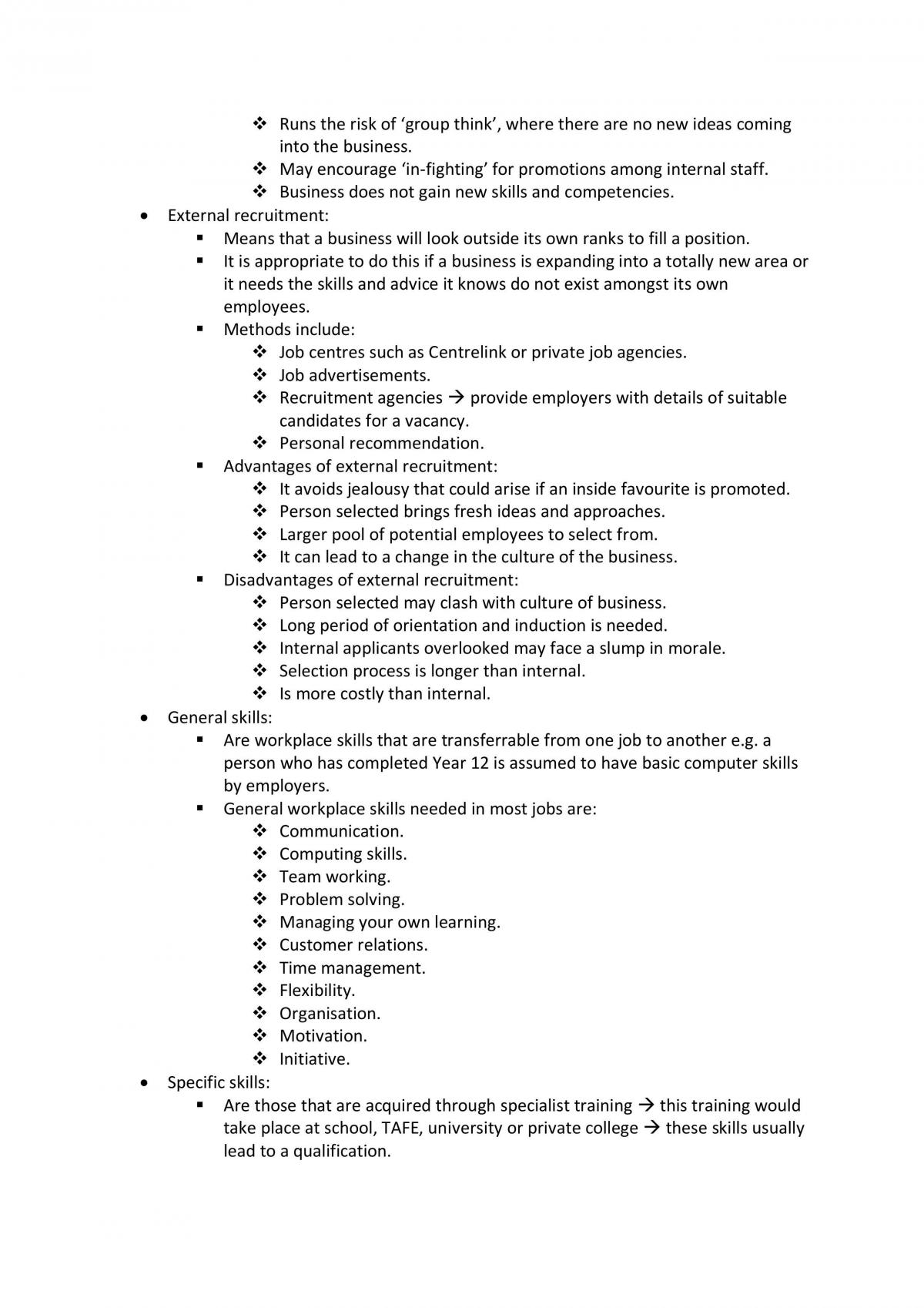 Business Studies HSC Topic 4 Notes  - Page 18
