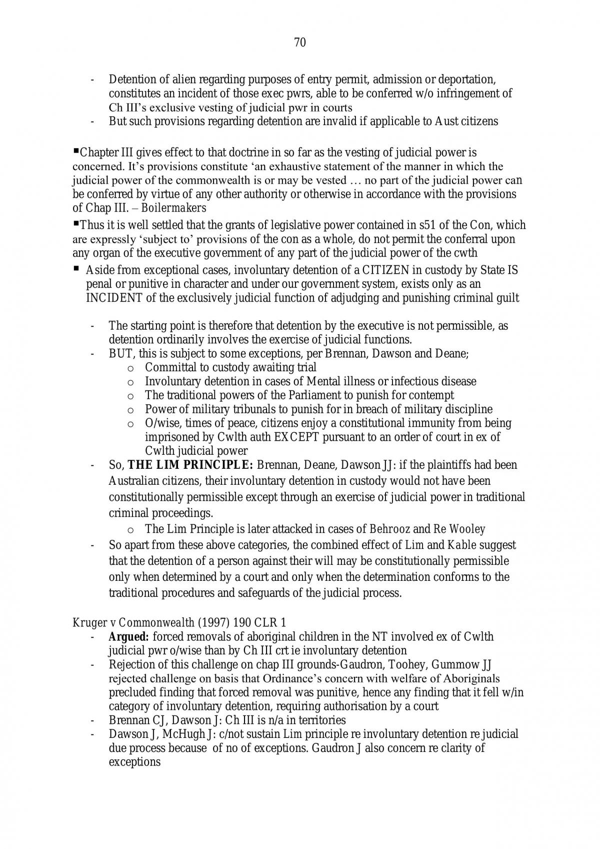 Constitutional I Exam Notes - Page 70