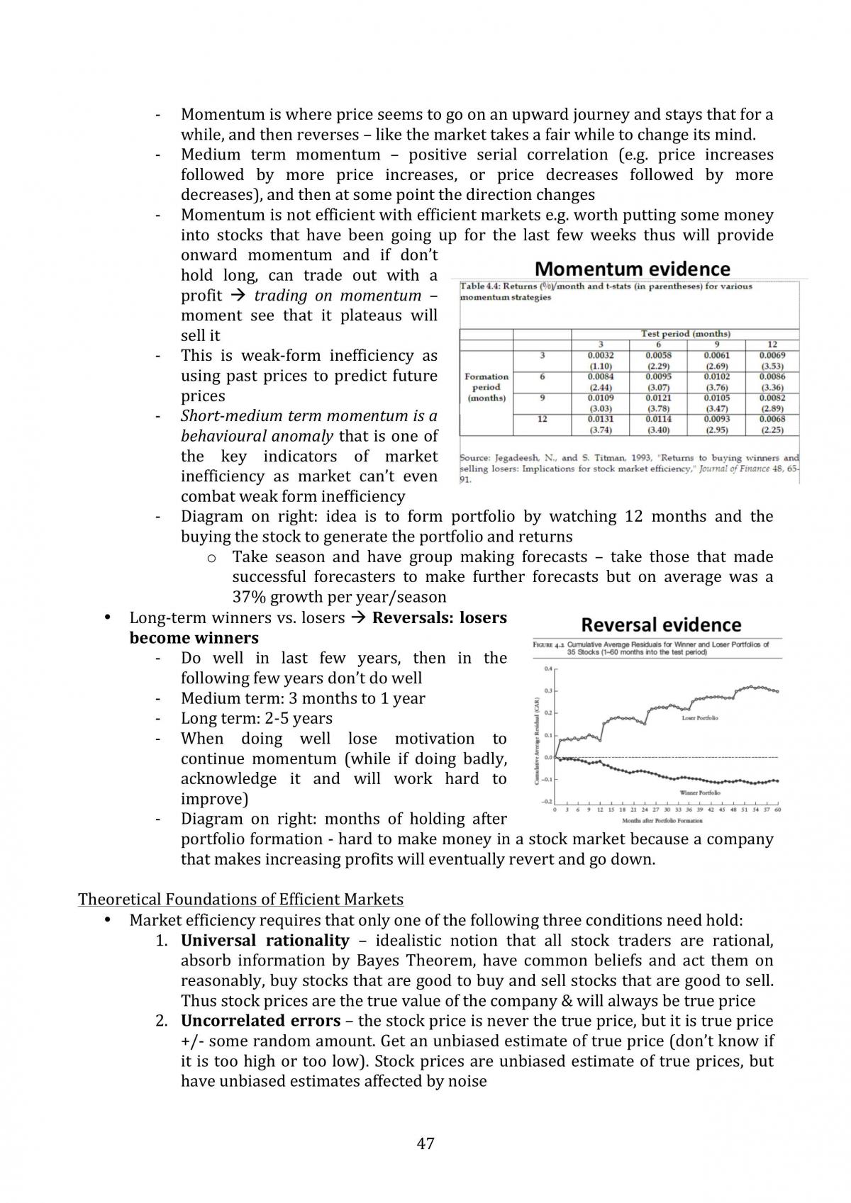 FINC3023 Behavioural Finance Notes - Page 47