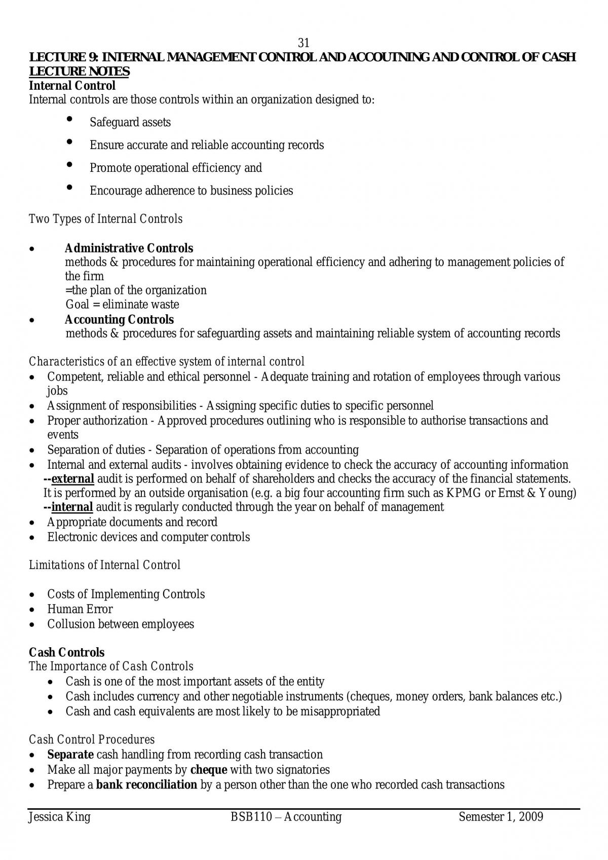 Full Study Notes BSB110 - Page 31