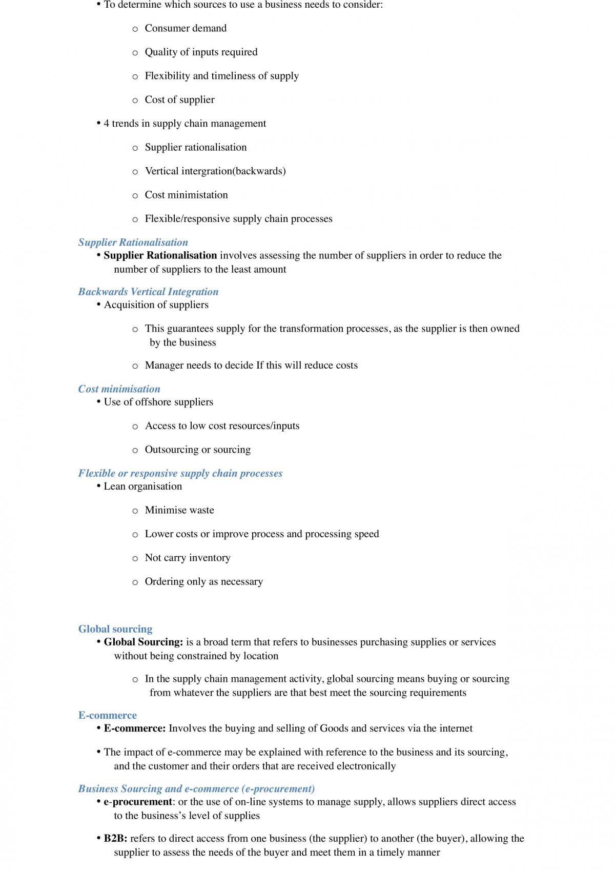Business Studies Operations Notes - Page 21