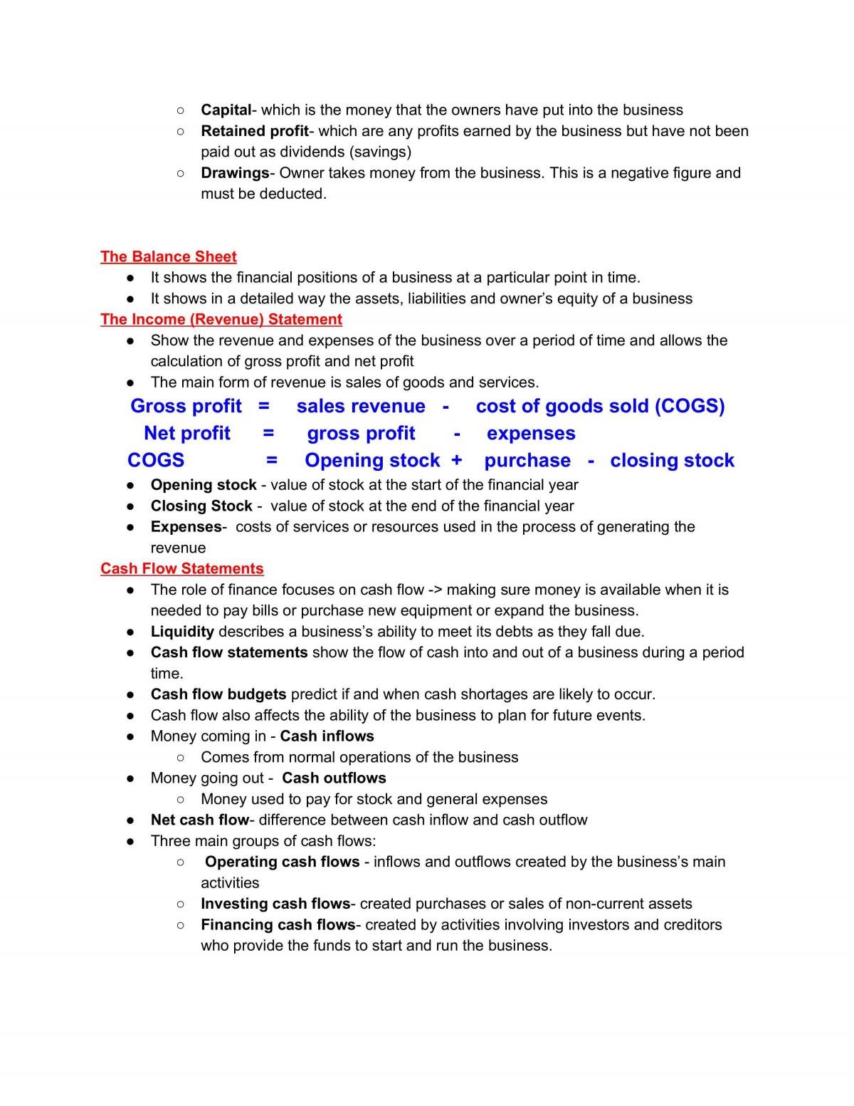 Business Studies - Study Notes - Page 20