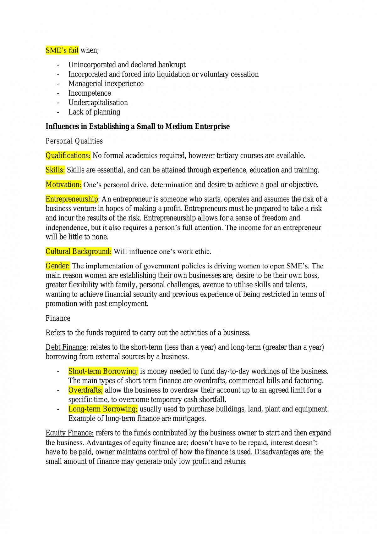 Business Studies Study Notes  - Page 24