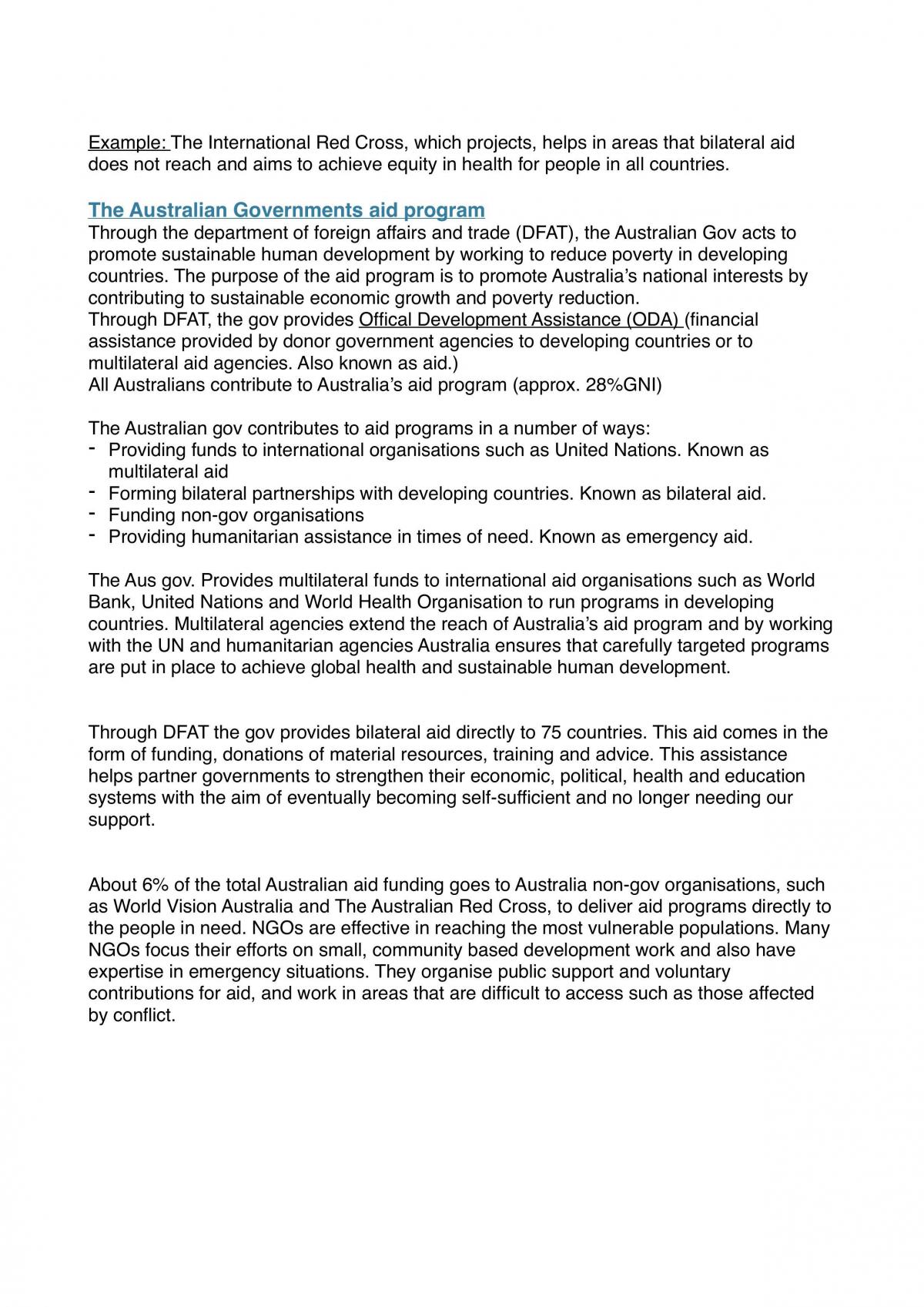 VCE Unit 4 Health and Human Development Notes - Page 26