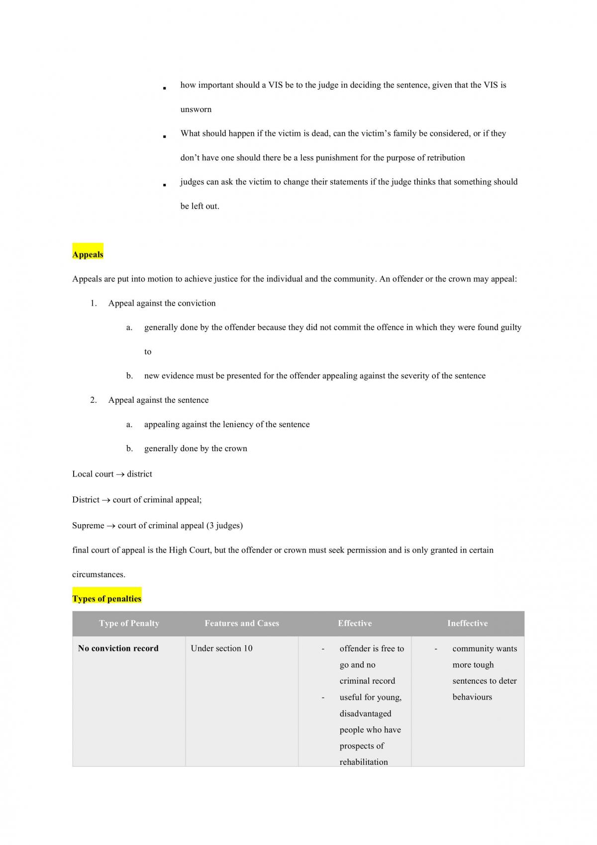 Crime Core Study Notes  - Page 23