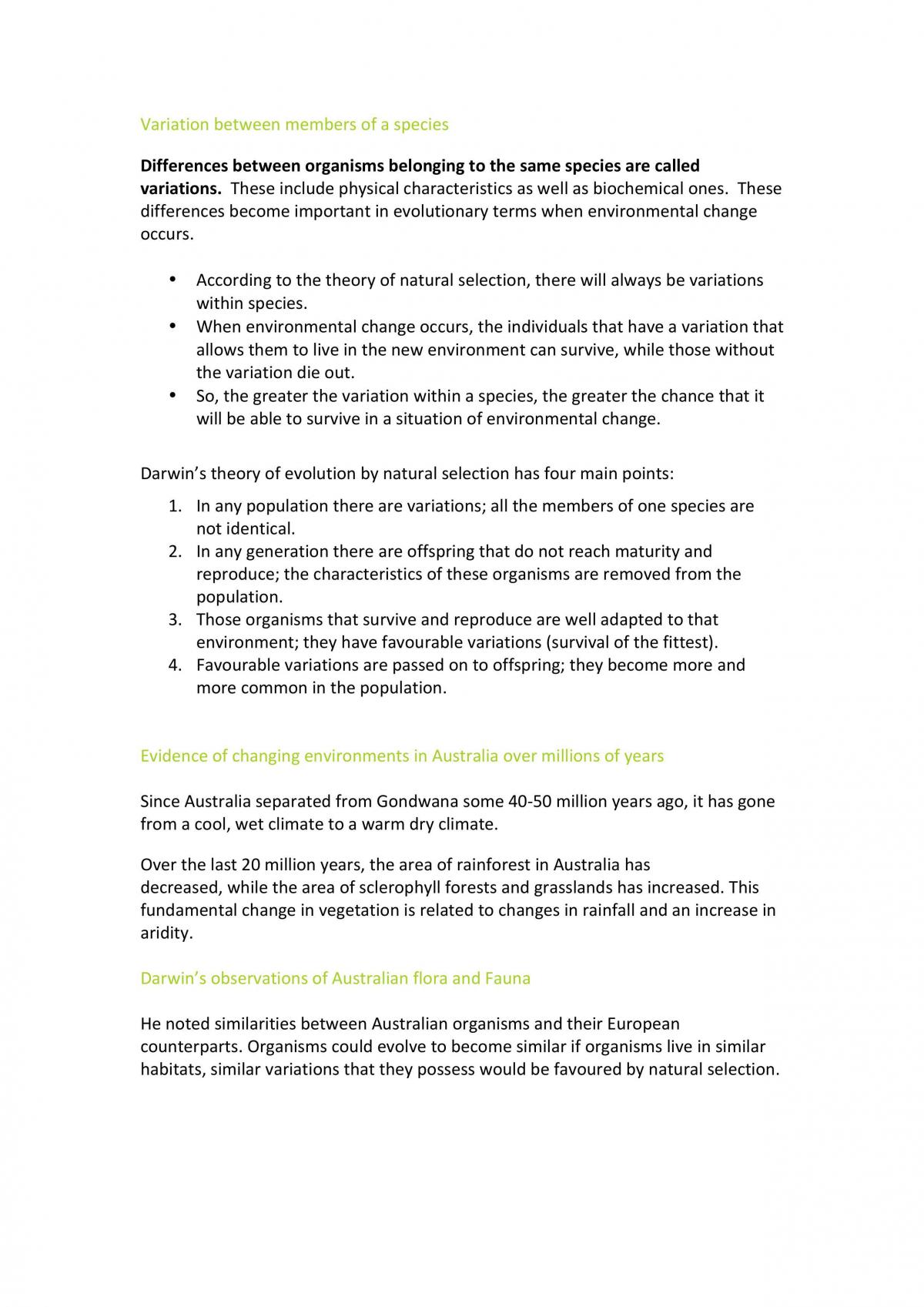Complete Year 11 Biology Notes - Page 18