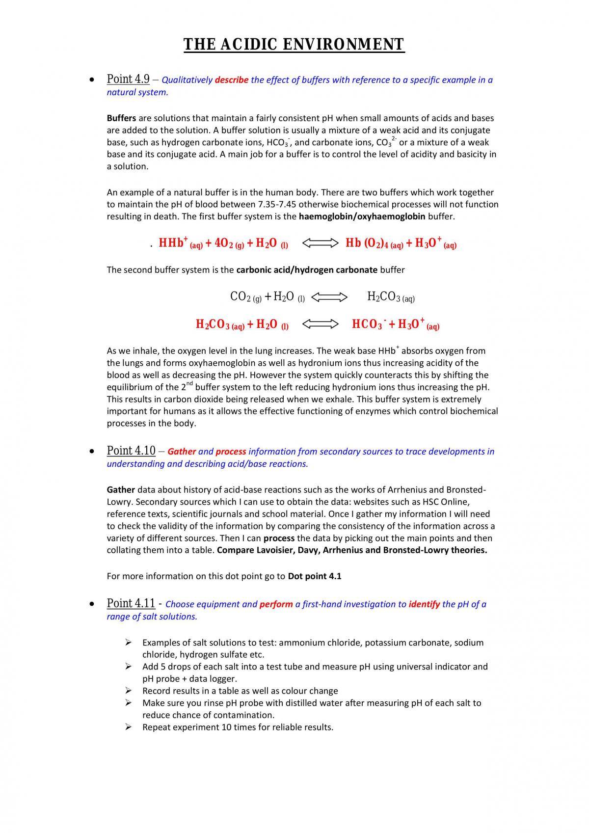 Acidic Environment Notes - Page 21