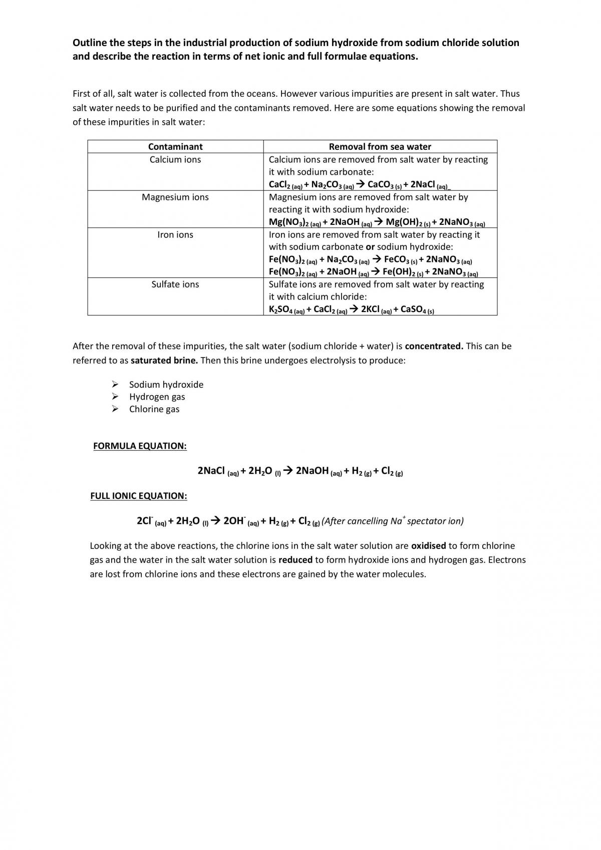 Industrial chemistry notes  - Page 18