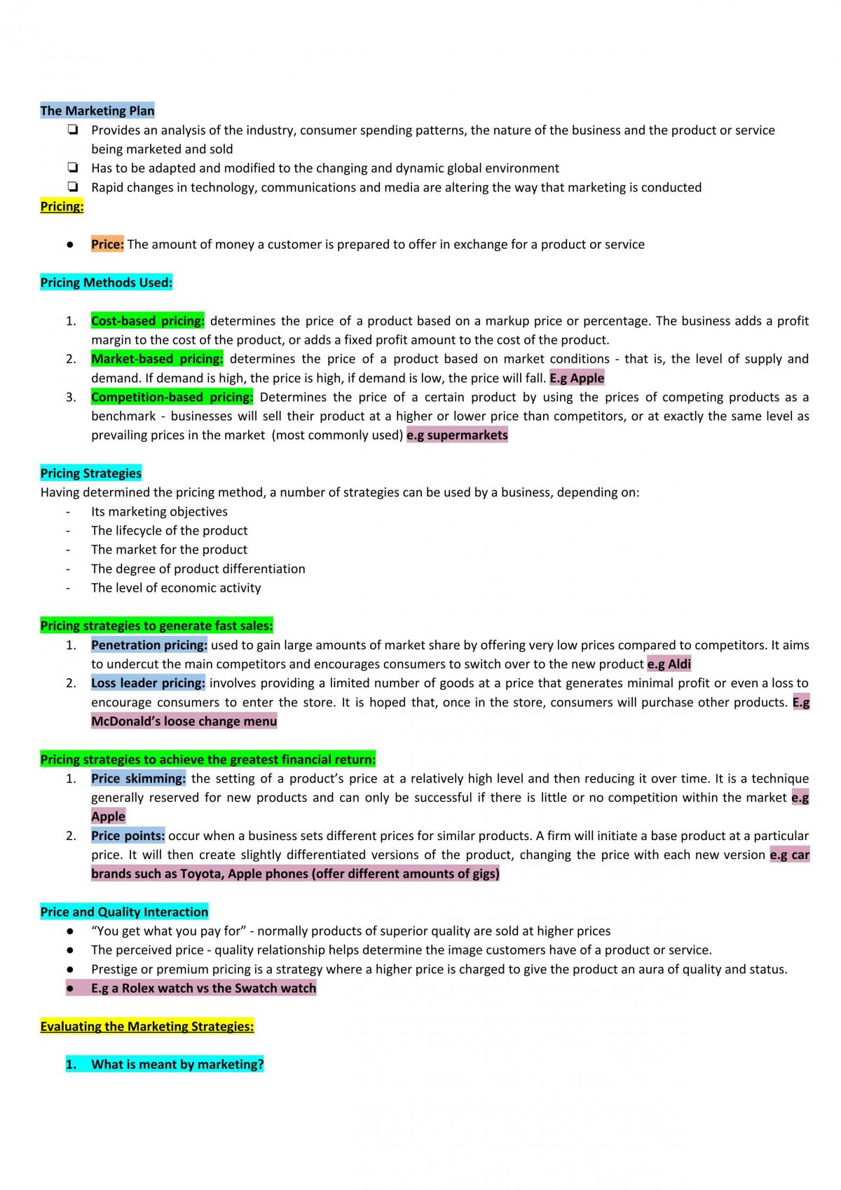 Complete Marketing Notes (DETAILED) - Page 25