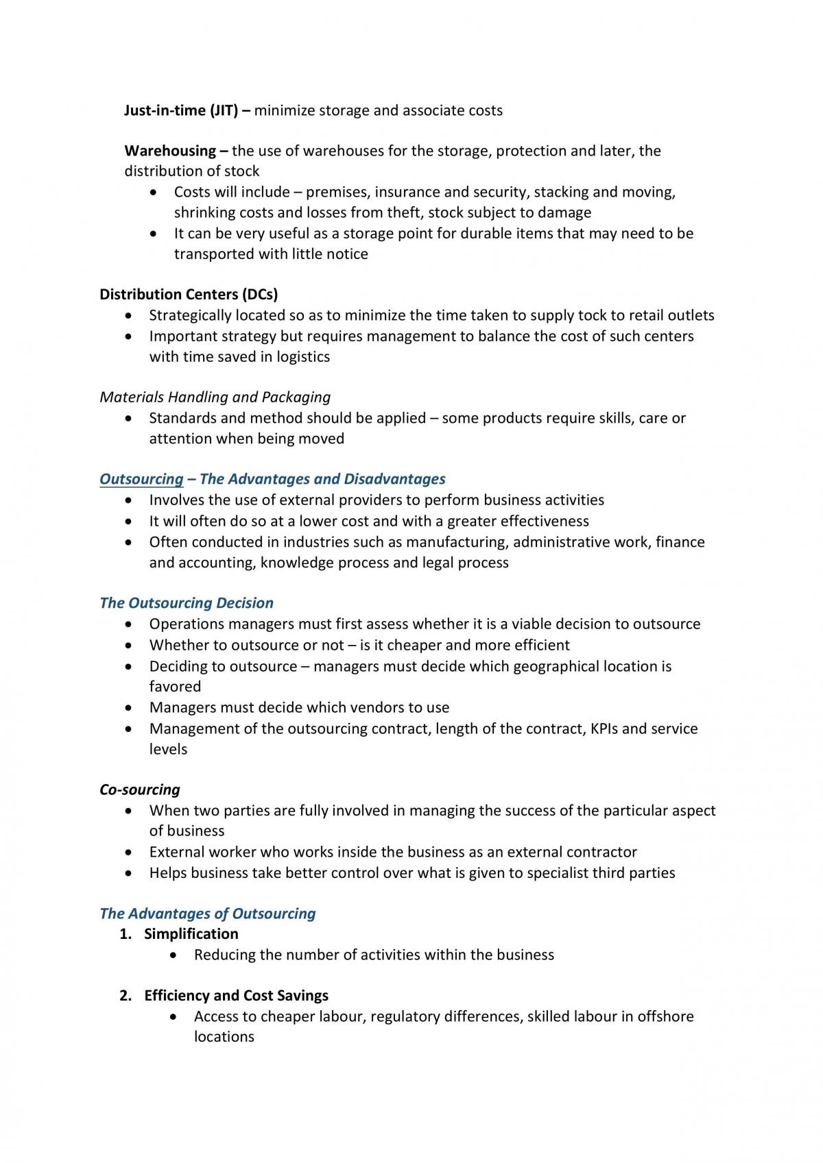 HSC Topic One - Operations (In-Depth Study Notes) - Page 25