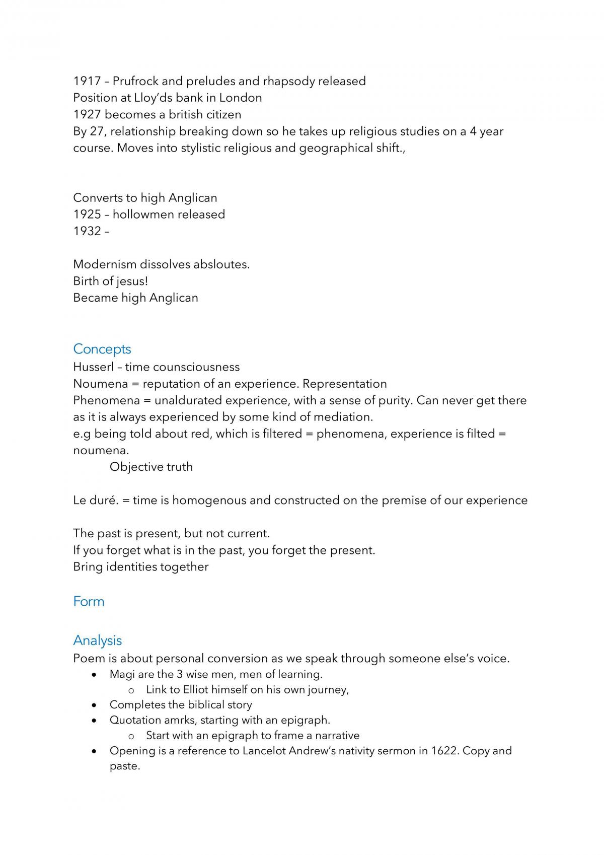 Complete Set T.S Elliot Notes - Page 15