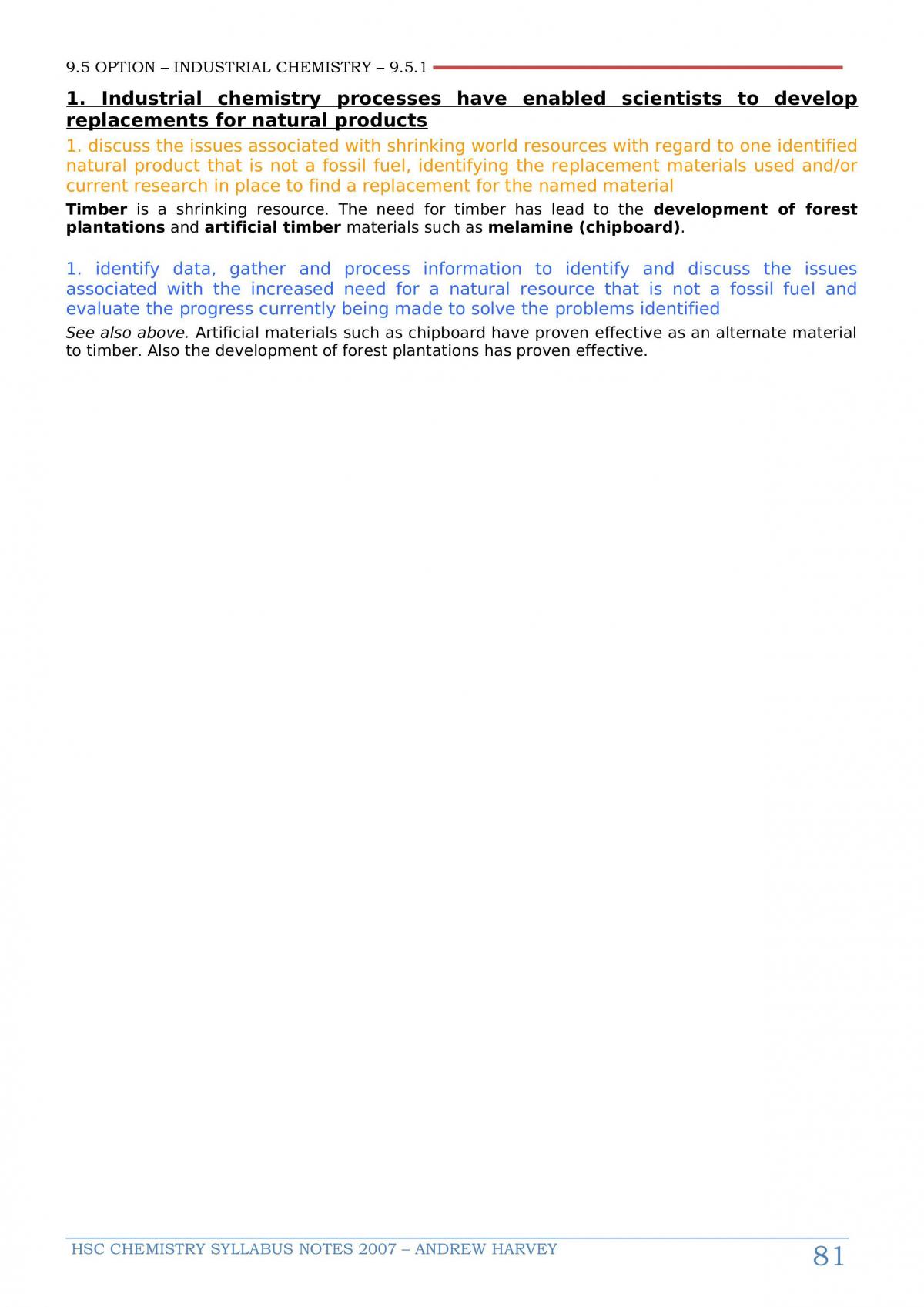 HSC CHEMISTRY NOTES - Page 88