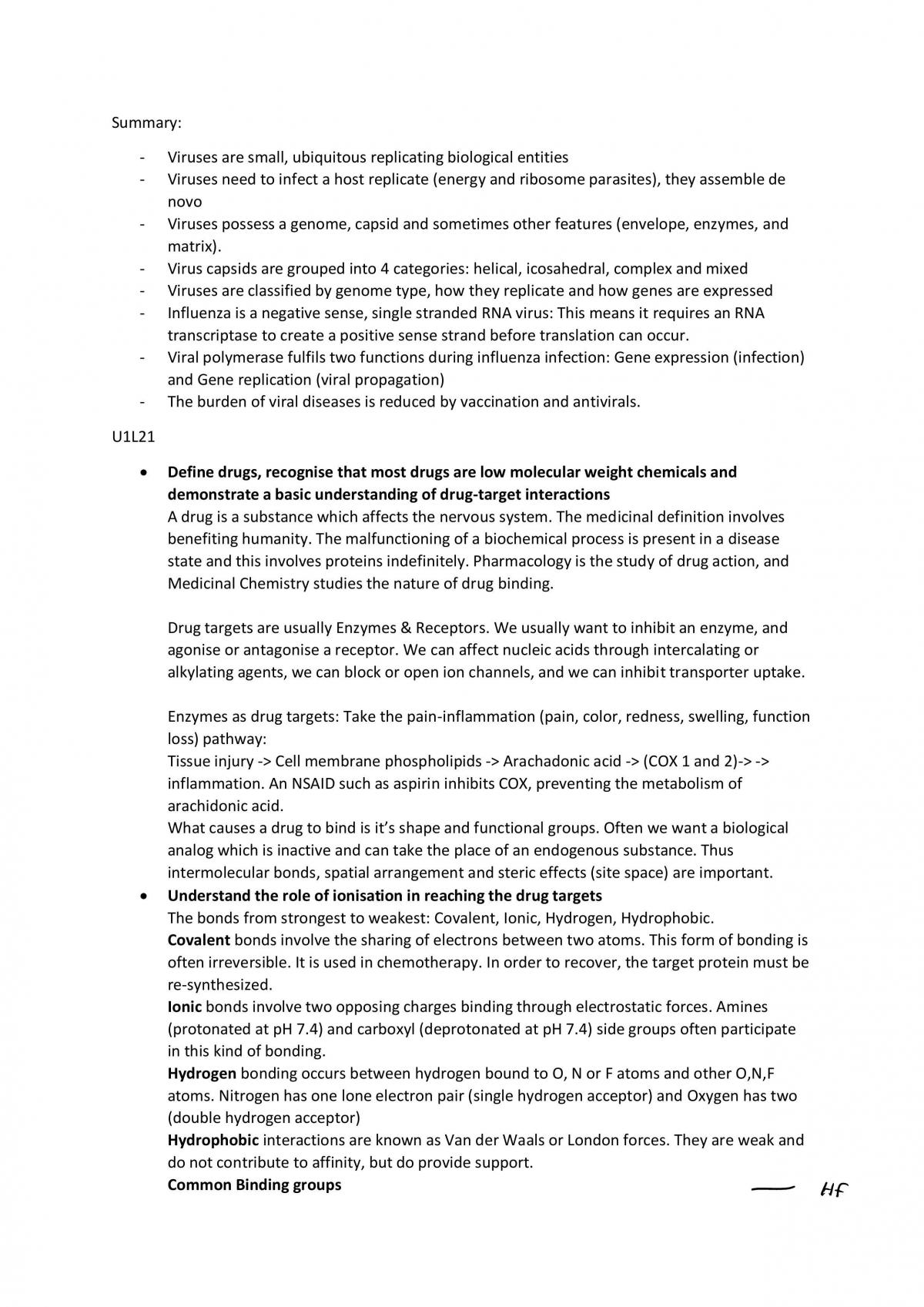 BMED2401 Lecture Notes - Page 20