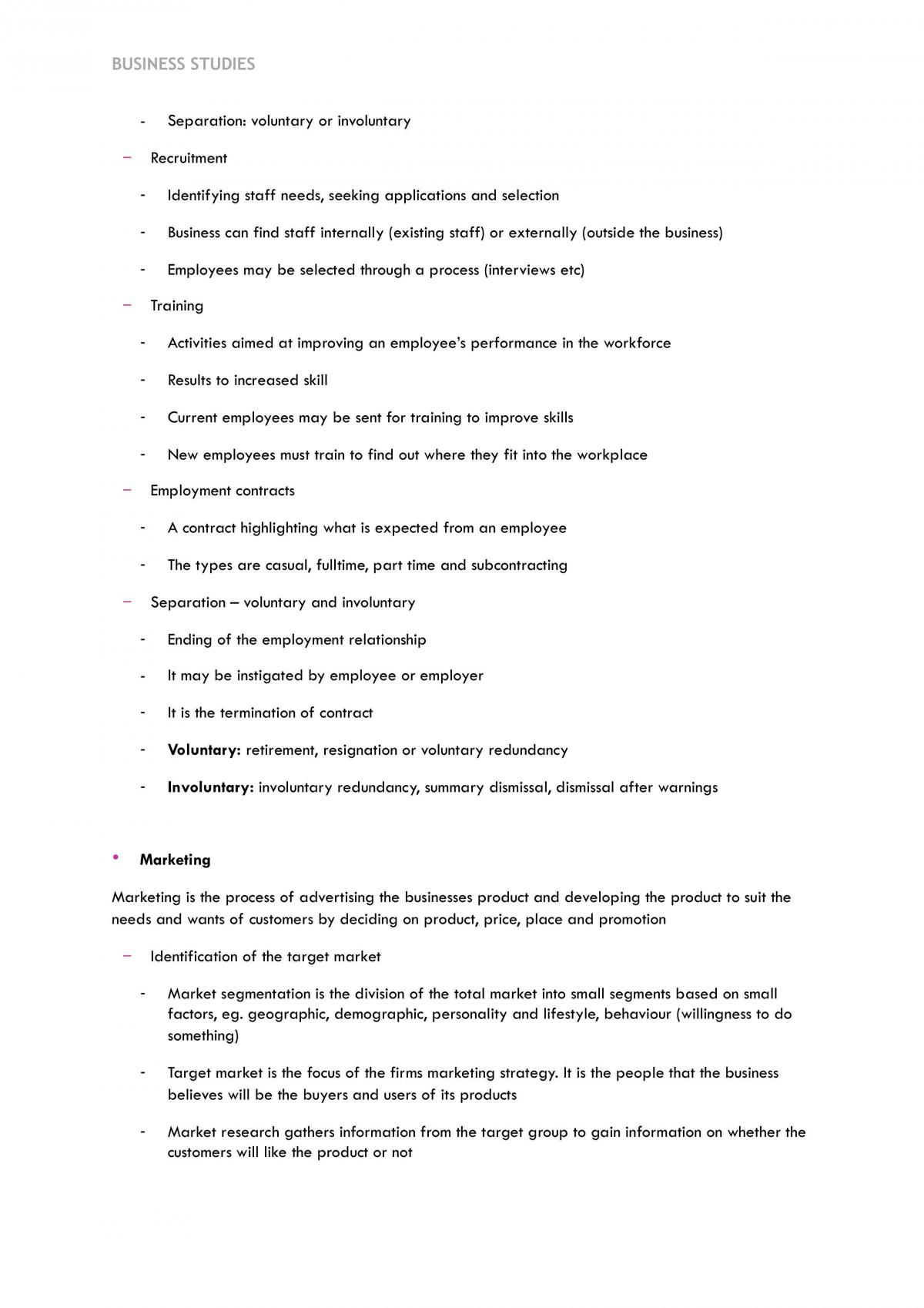 Full Business Studies Notes 2018 - Page 20