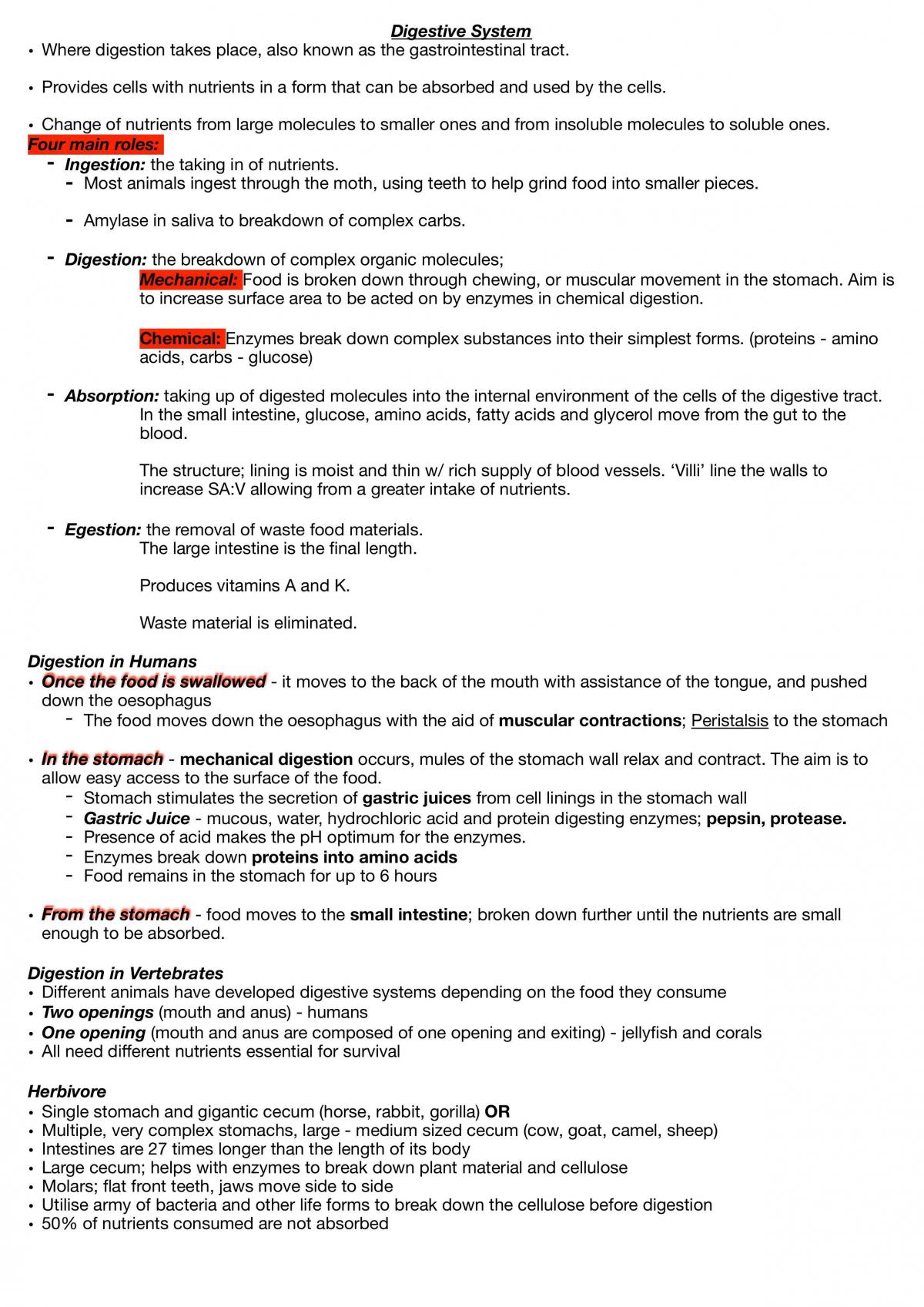 Unit 2 Biology Notes  - Page 18