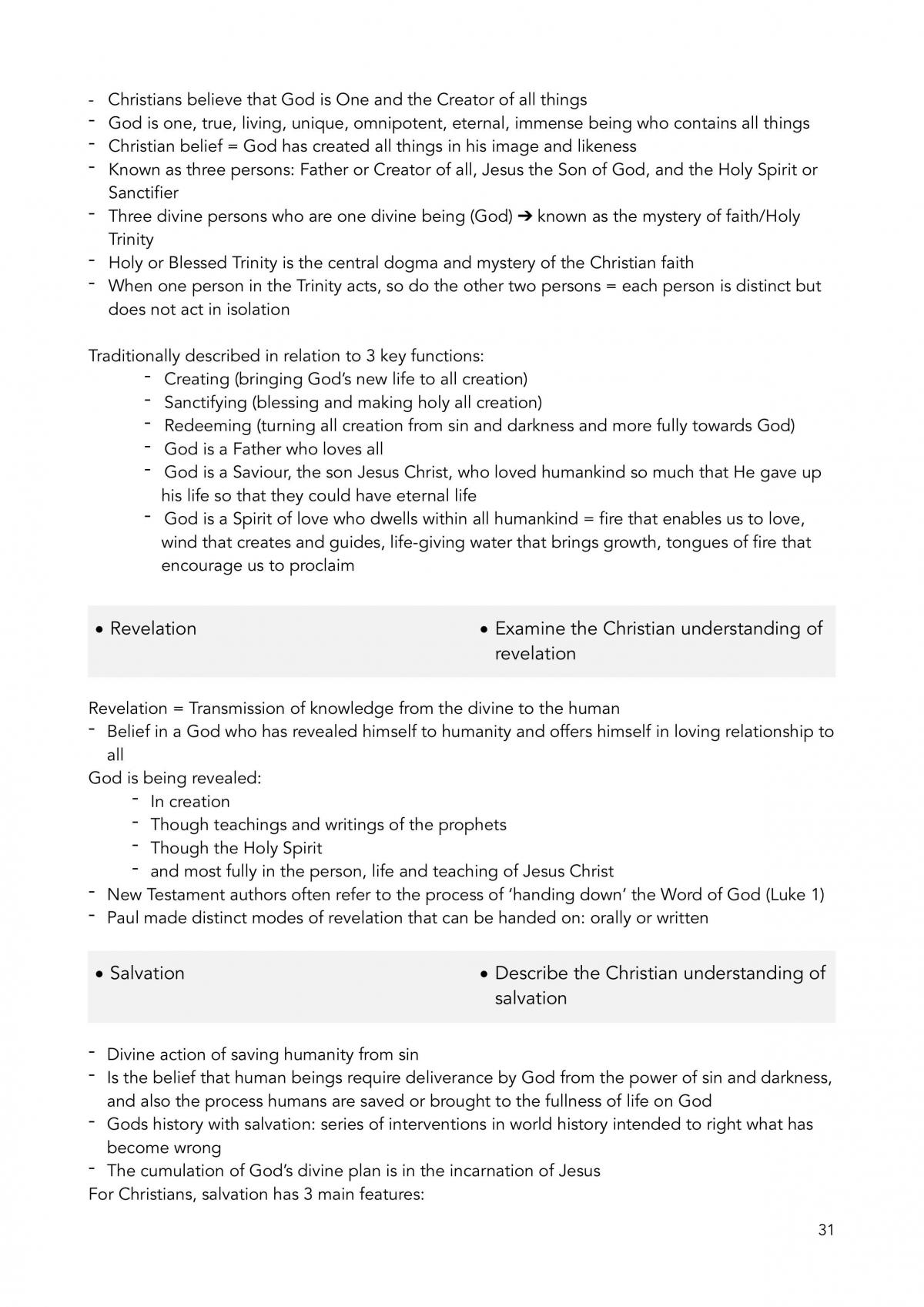 Complete Preliminary Studies of Religion 2UN Notes - Page 31
